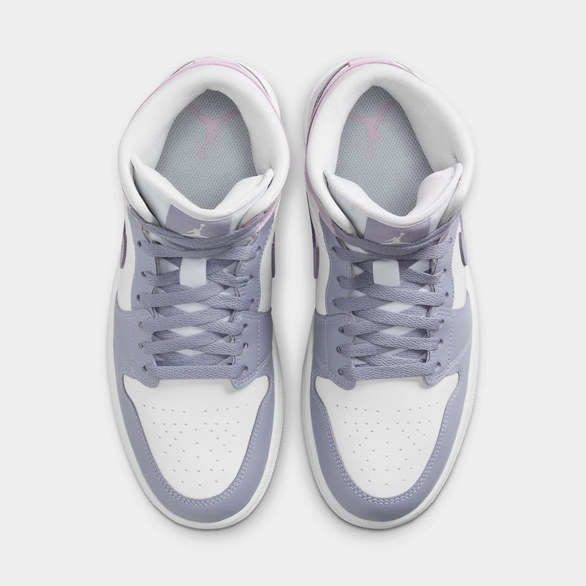 Jordan Women's 1 Mid Indigo Haze / Doll-White Ergonomic Fit