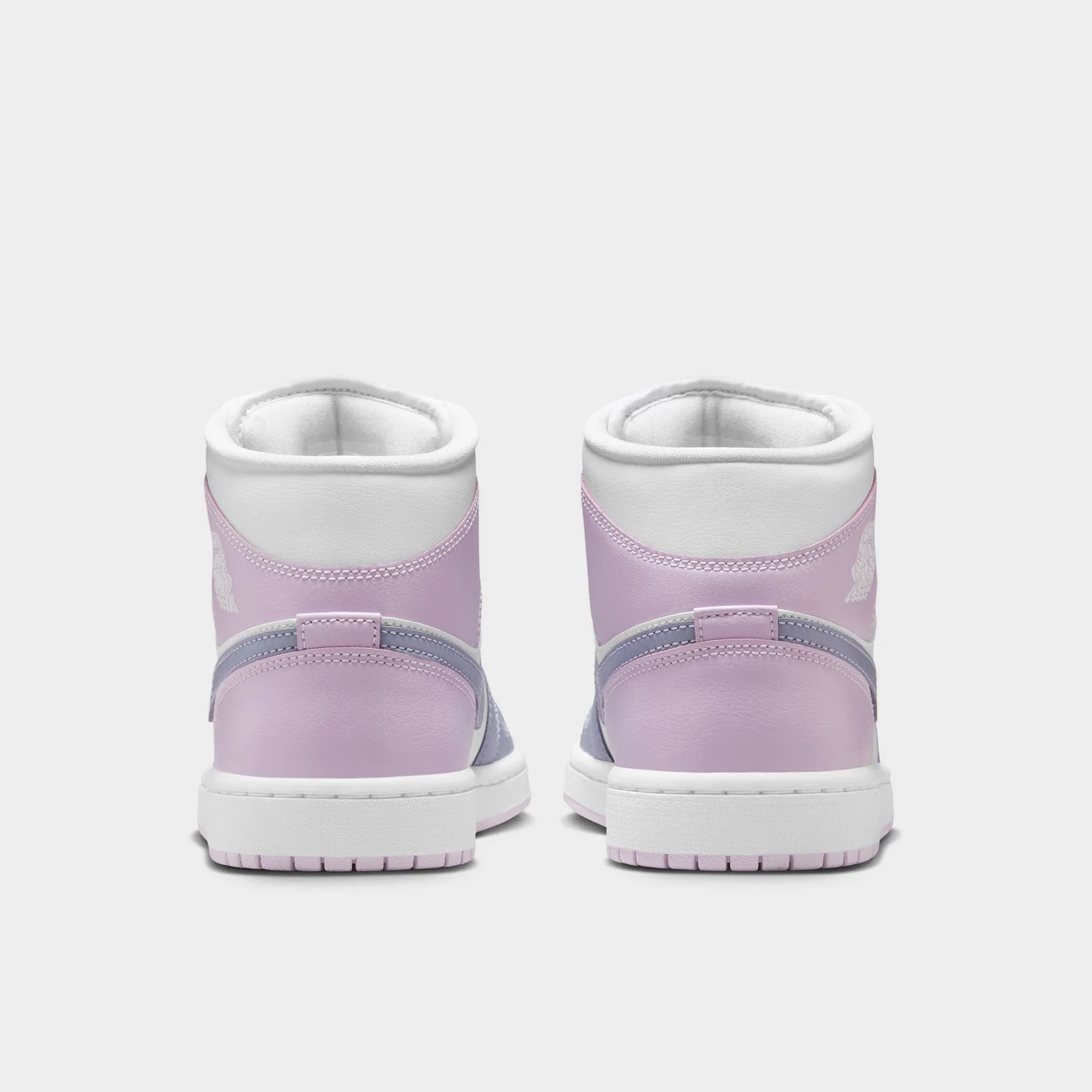 Jordan Women's 1 Mid Indigo Haze / Doll-White Neat Lines Everyday Fit
