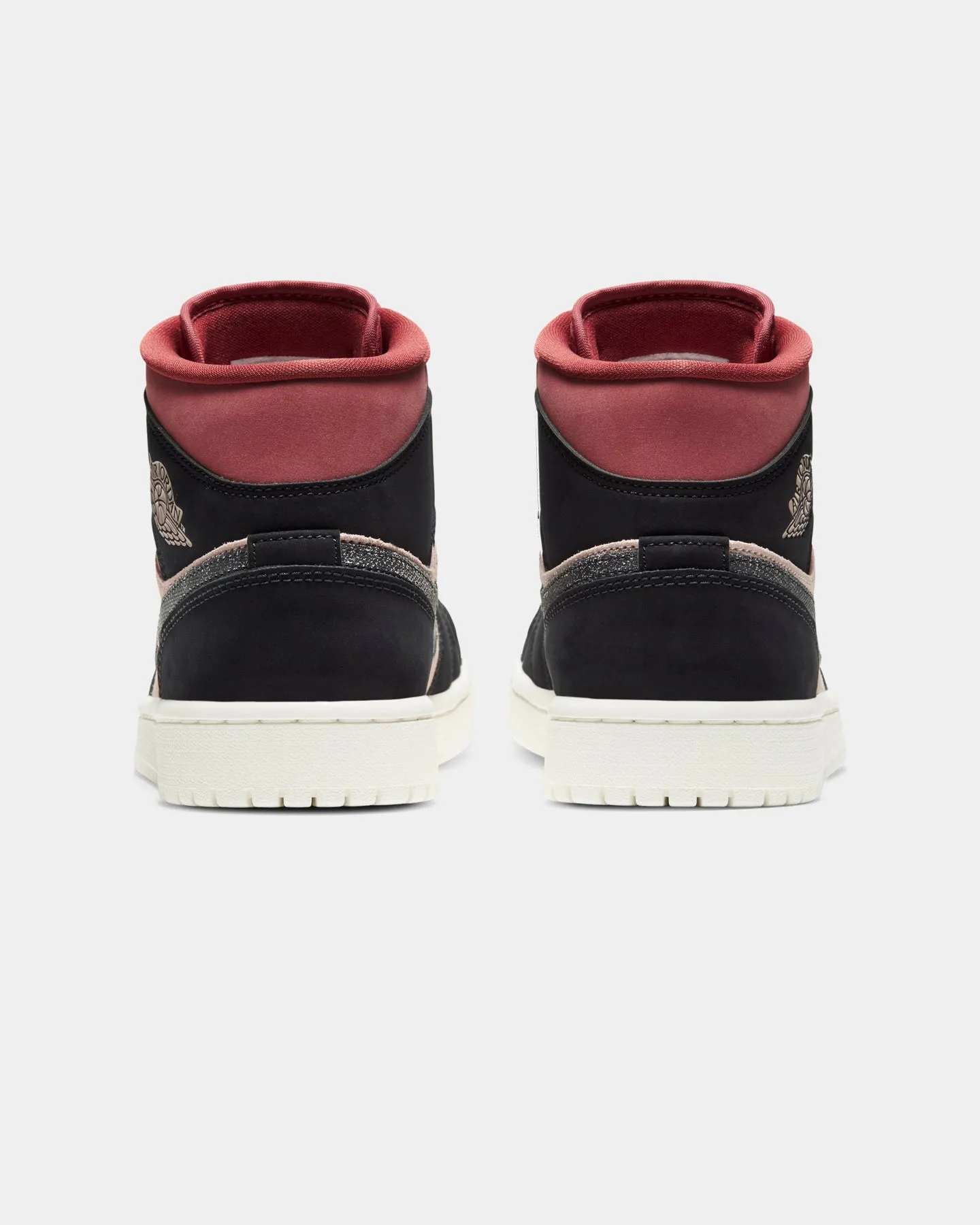 Jordan Women's Air Jordan 1 Mid "Burgundy Dusty Red" Particle Beige/Black/Canyon Rust/Sail lightest