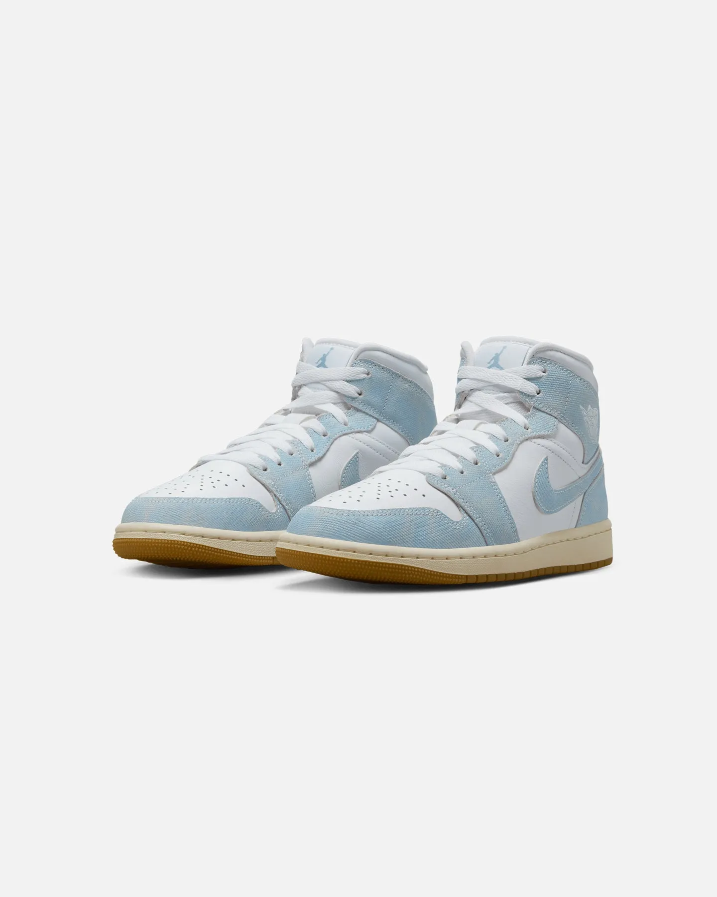 cut Jordan Women's Air Jordan 1 Mid SE "Denim" Blue/Gum