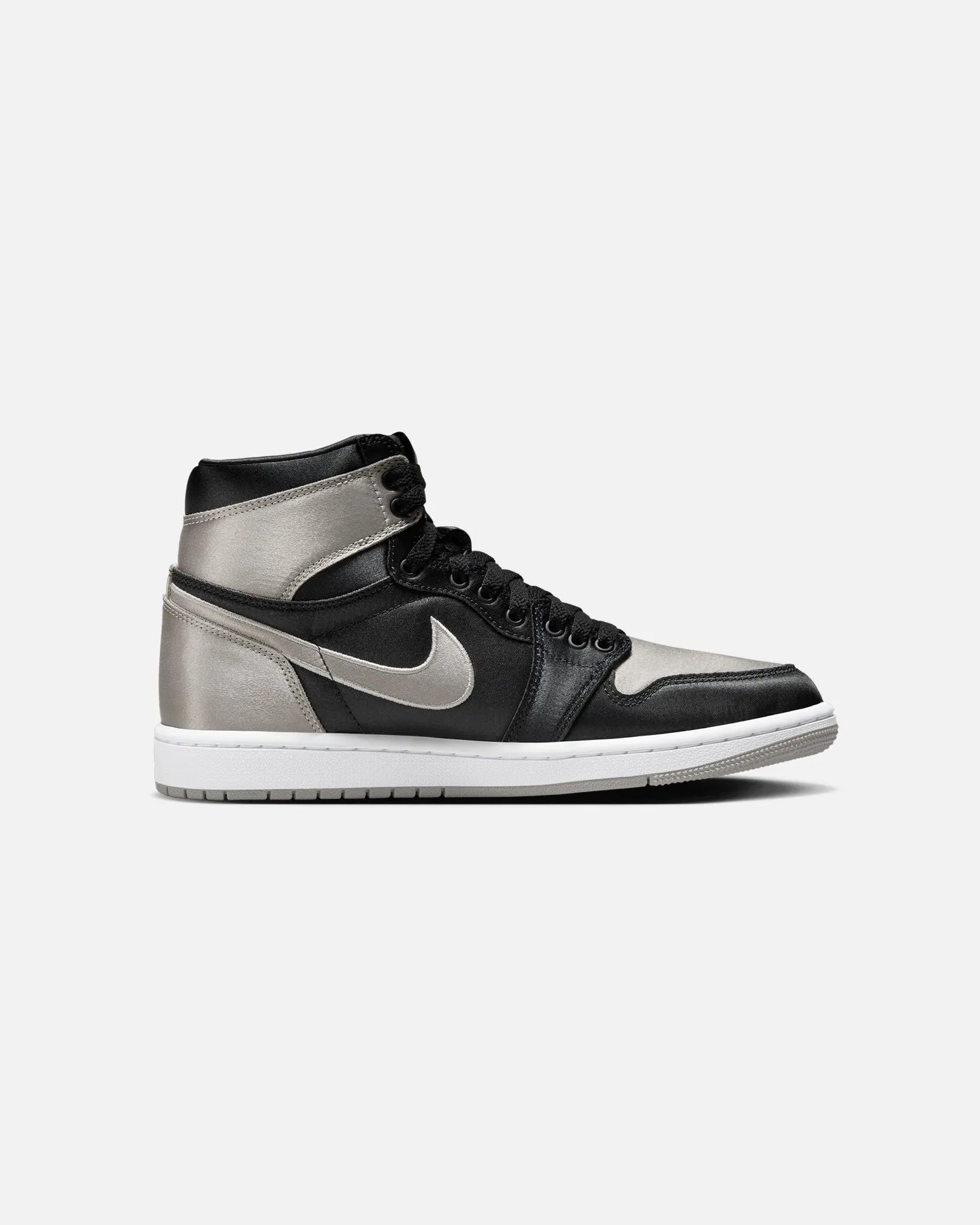 classic - look Trend-setting wear Jordan Women's Air Jordan 1 Retro High OG "Satin Shadow" Black/Medium Grey