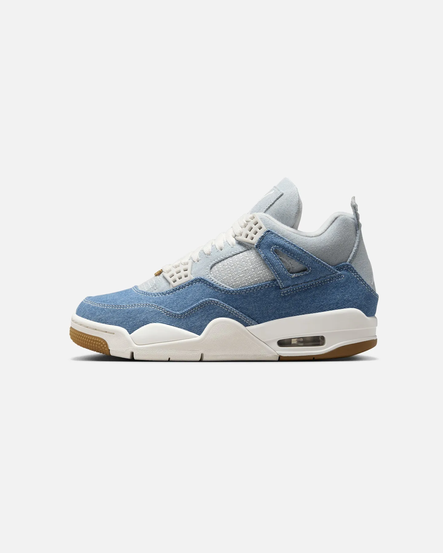 men's extra - extra - large Jordan Women's Air Jordan 4 Retro "Worn Blue Denim" Sail