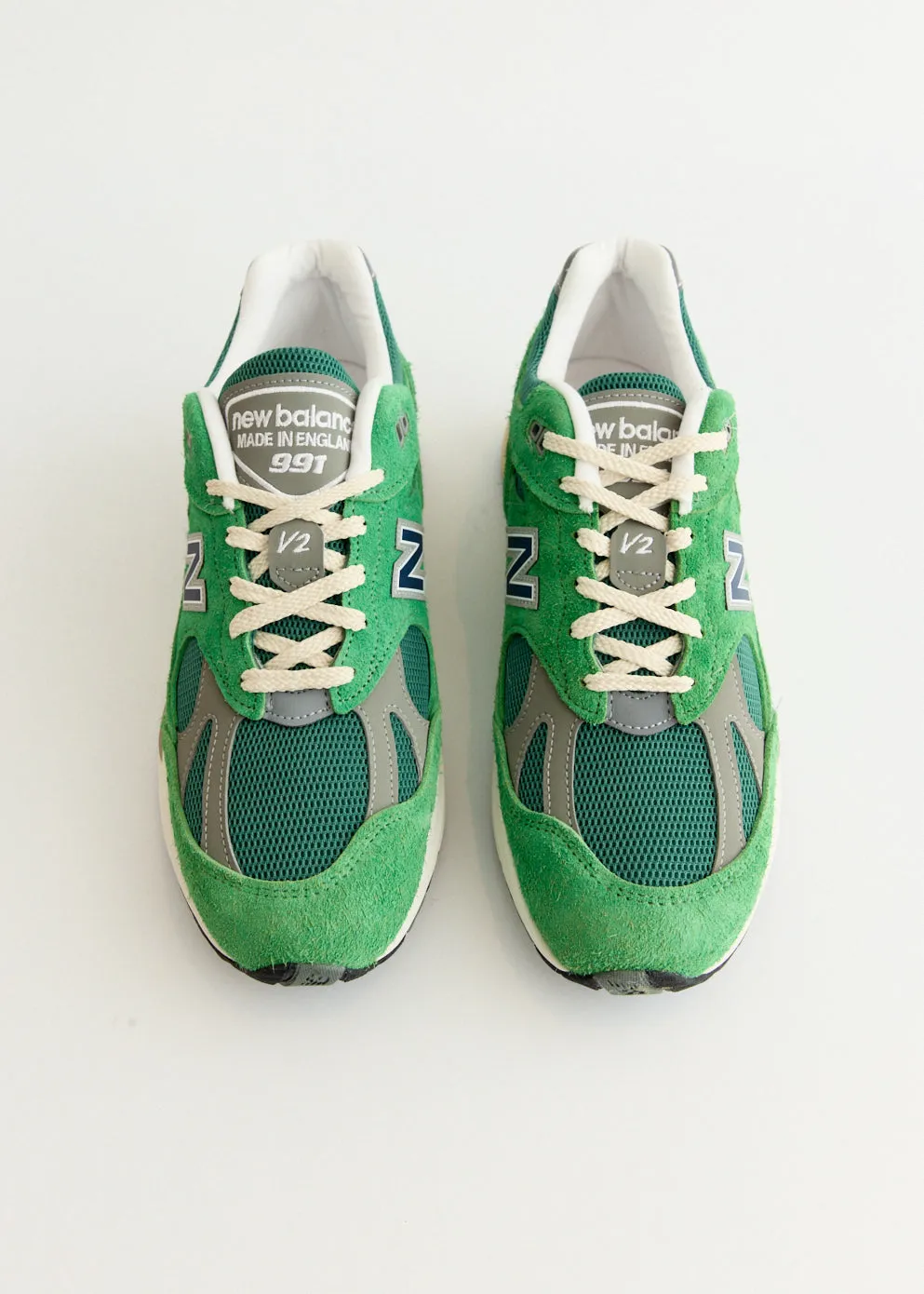 MADE in UK 991v2 'Mineral Green' Sneakers shade runners'
