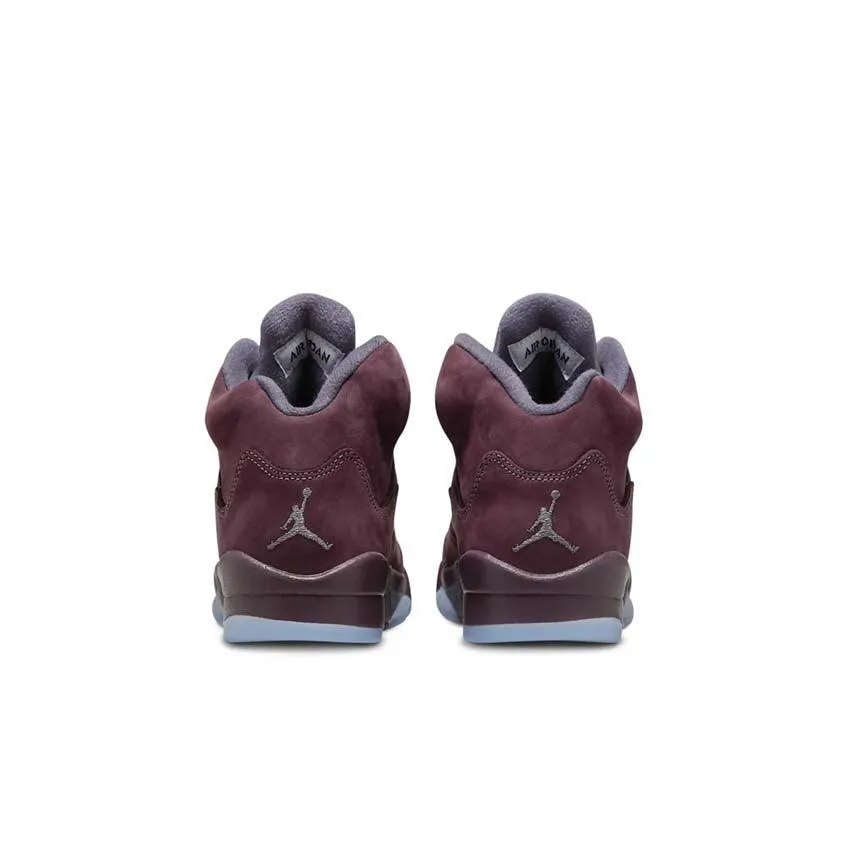 Designer Look microfiber Kid's Air Jordan 5 Retro SE 'Burgundy'