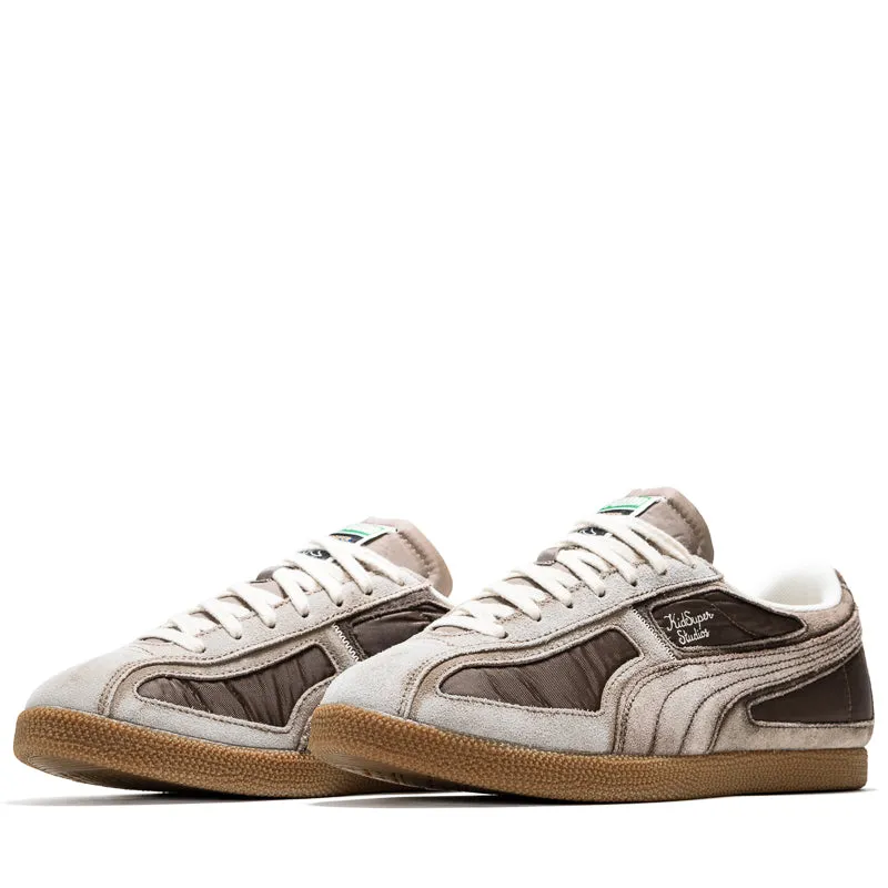 KidSuper x Puma Brasil Panels - Espresso Brown/Totally Taupe Hygienic Footbed Coating Minimalist Stitching