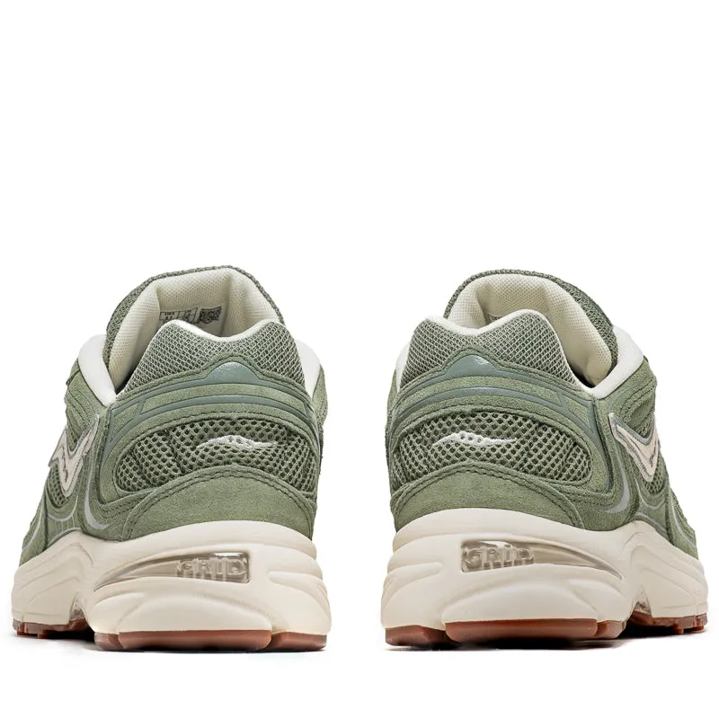 Saucony Grid Jazz 9 - Olive/Off White Street Classic Walk Smooth