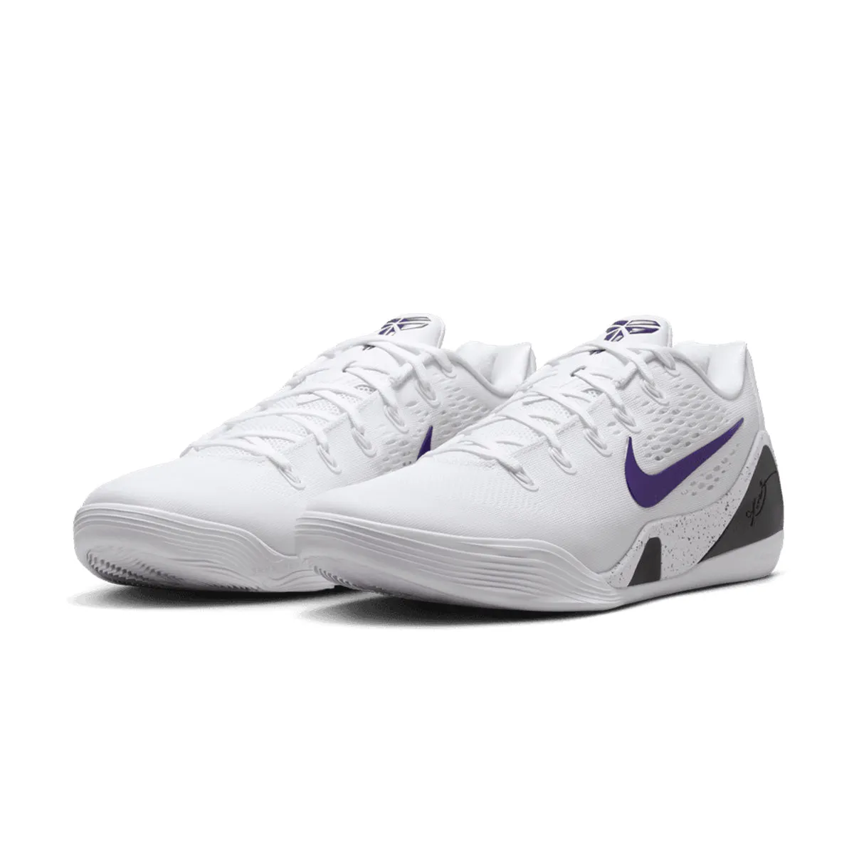 Kobe IX Elite Low Em Protro 'White Court Purple' Dance Floor
