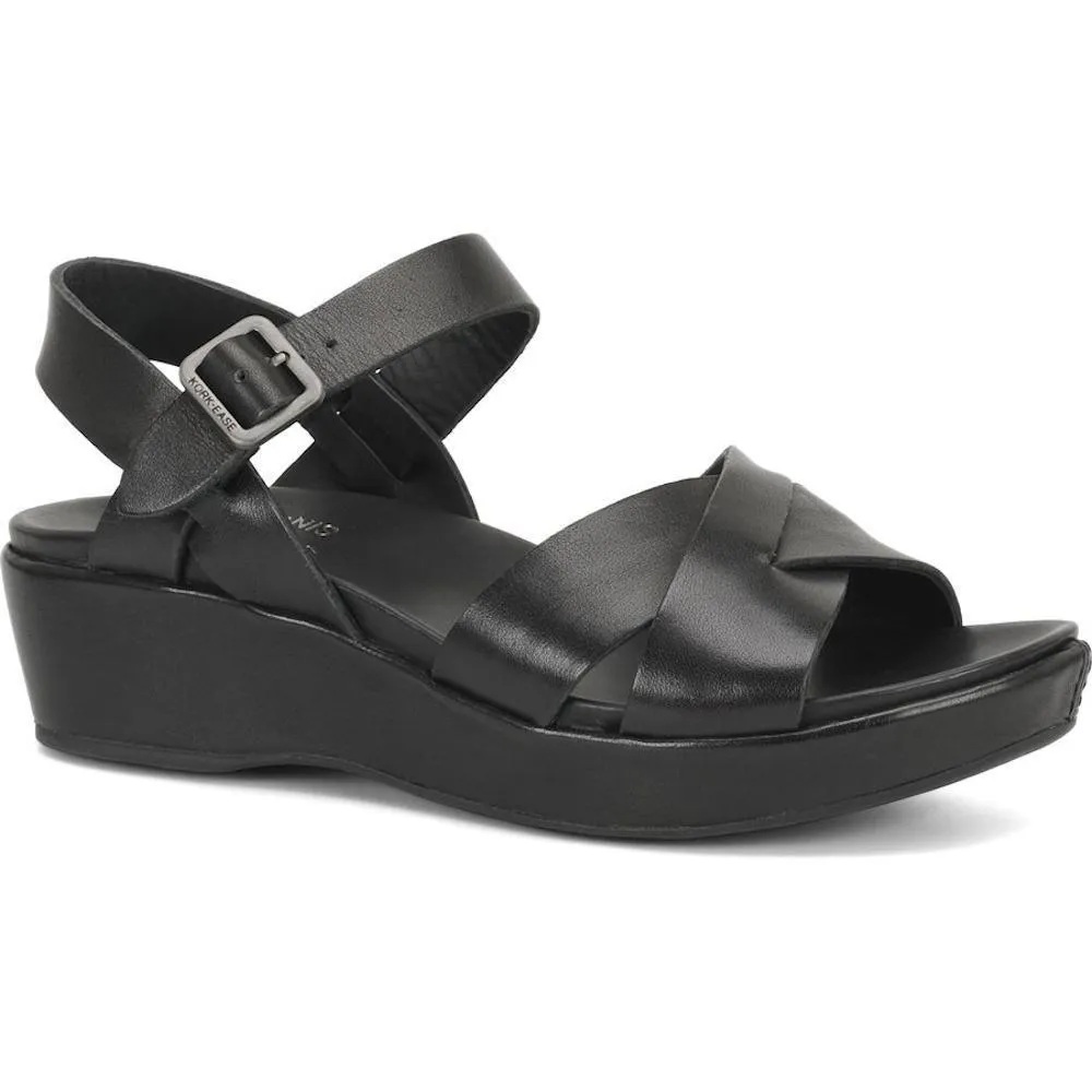 Kork Ease Women's Myrna 2.0 Black Leather Urban Walk Bride Shade