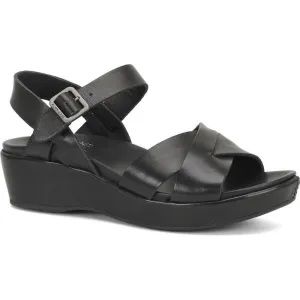 Kork Ease Women's Myrna 2.0 Black Leather Easy Maintenance