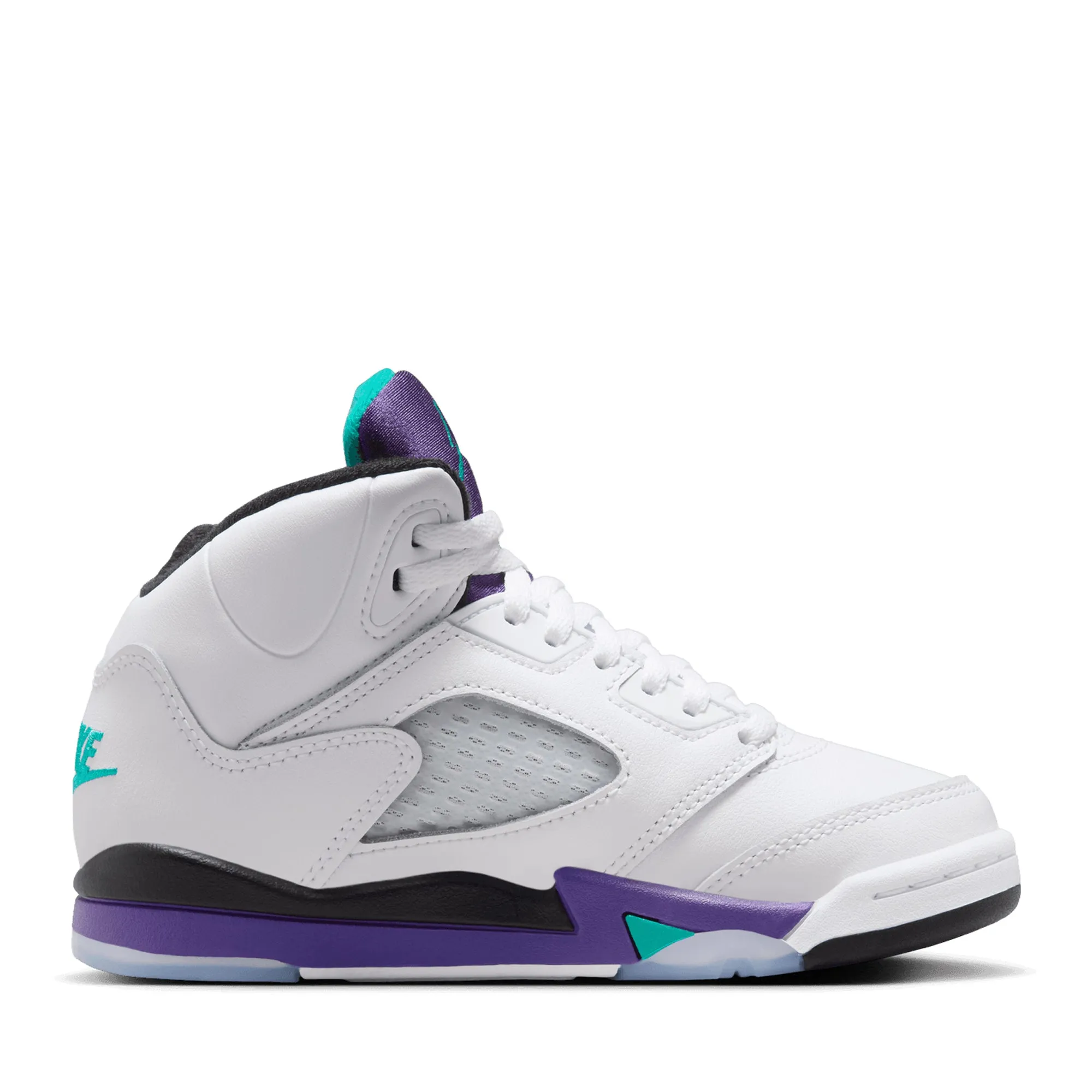 Secure Sole Air Jordan 5 Retro OG 'Grape' (PS) - White/New Emerald