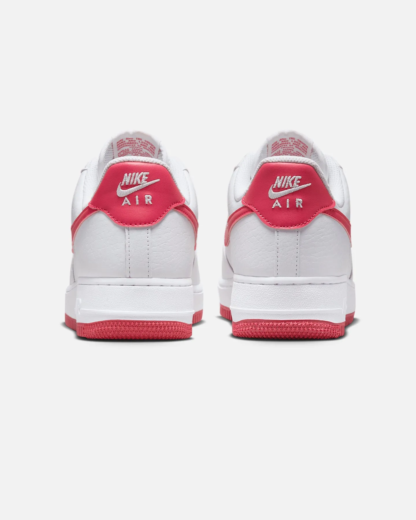 anti - odor - level Solid Color Nike Women's Air Force 1 '07 White/Aster Pink