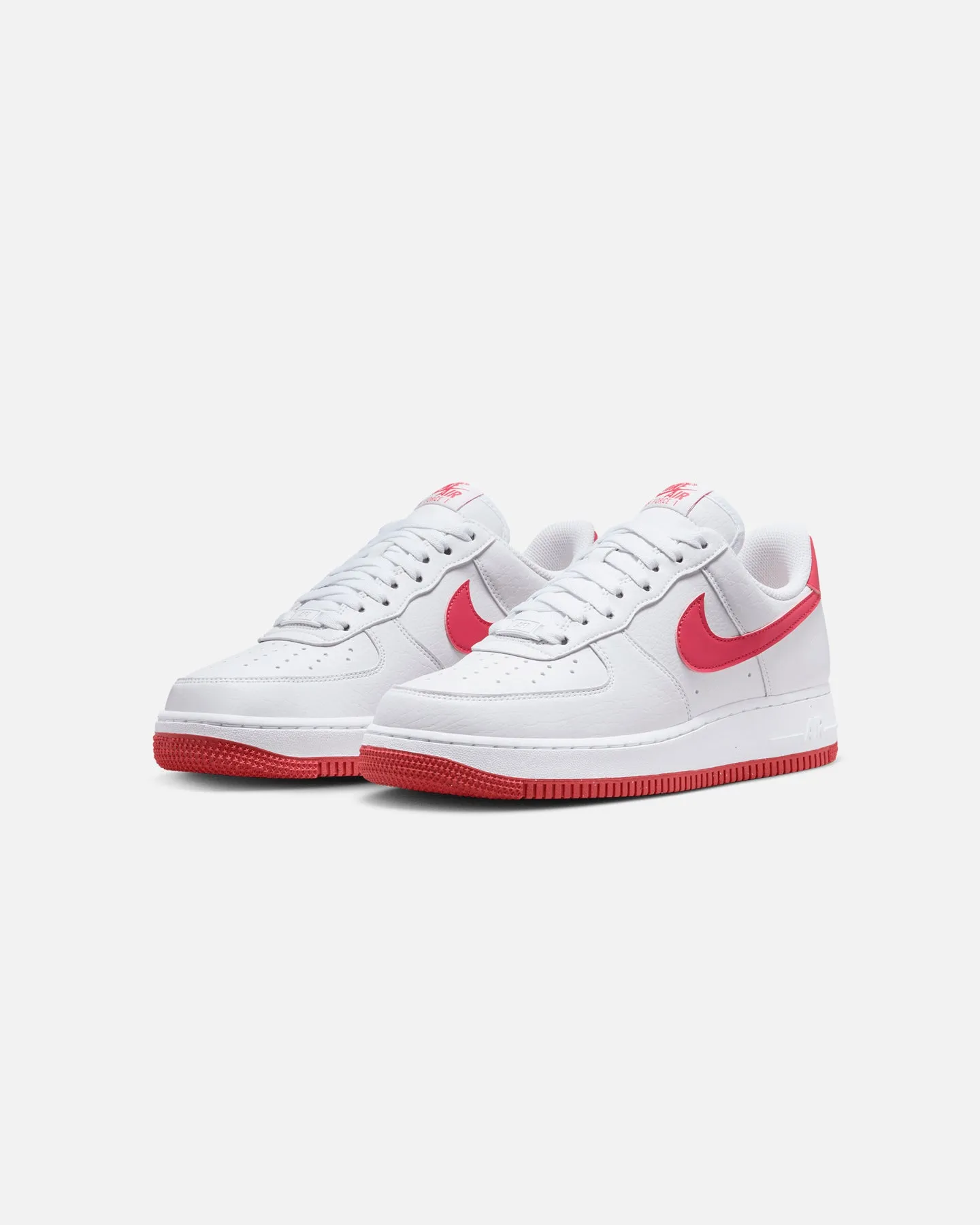 Nike Women's Air Force 1 '07 White/Aster Pink canvas - type Classy flair
