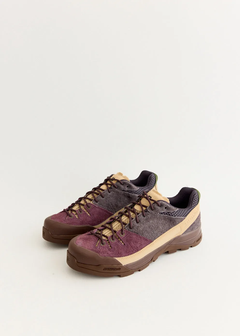 X-ALP Suede 'Plum Perfect' Sneakers Practical Reliable Grip