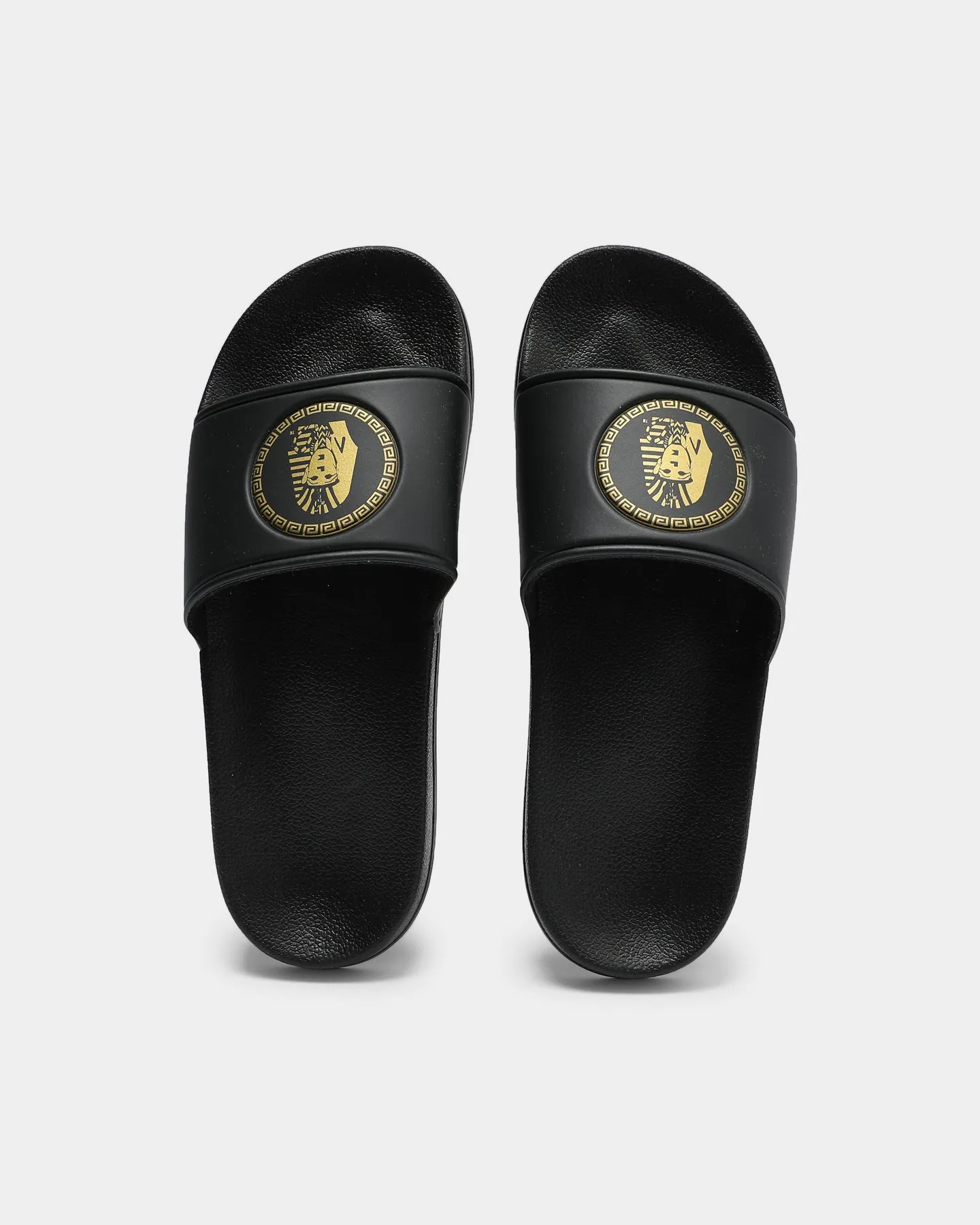 Pair Quick Stage Glow Last Kings Pharaoh Slide Black/Gold