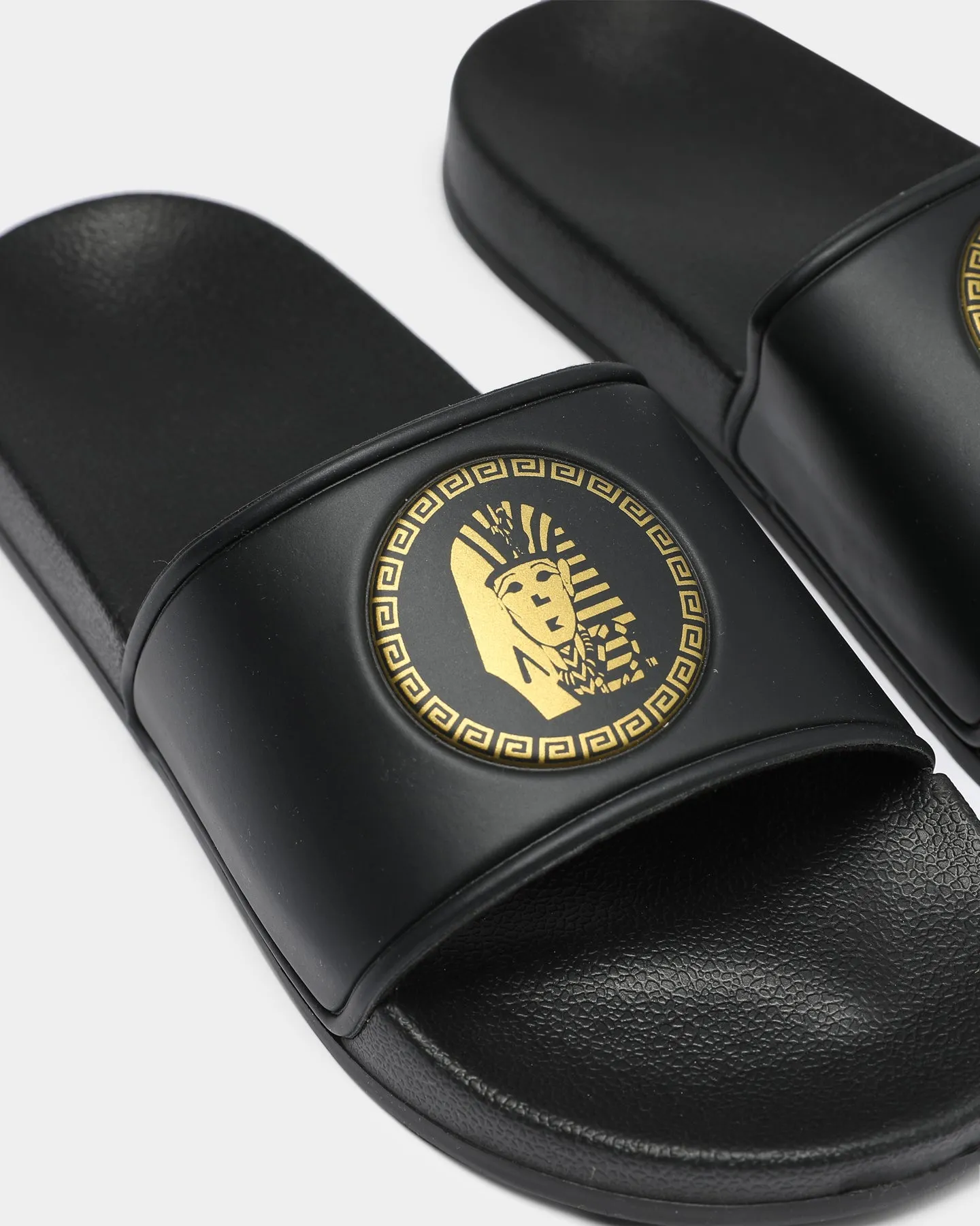 Casual Move New Drop Last Kings Pharaoh Slide Black/Gold