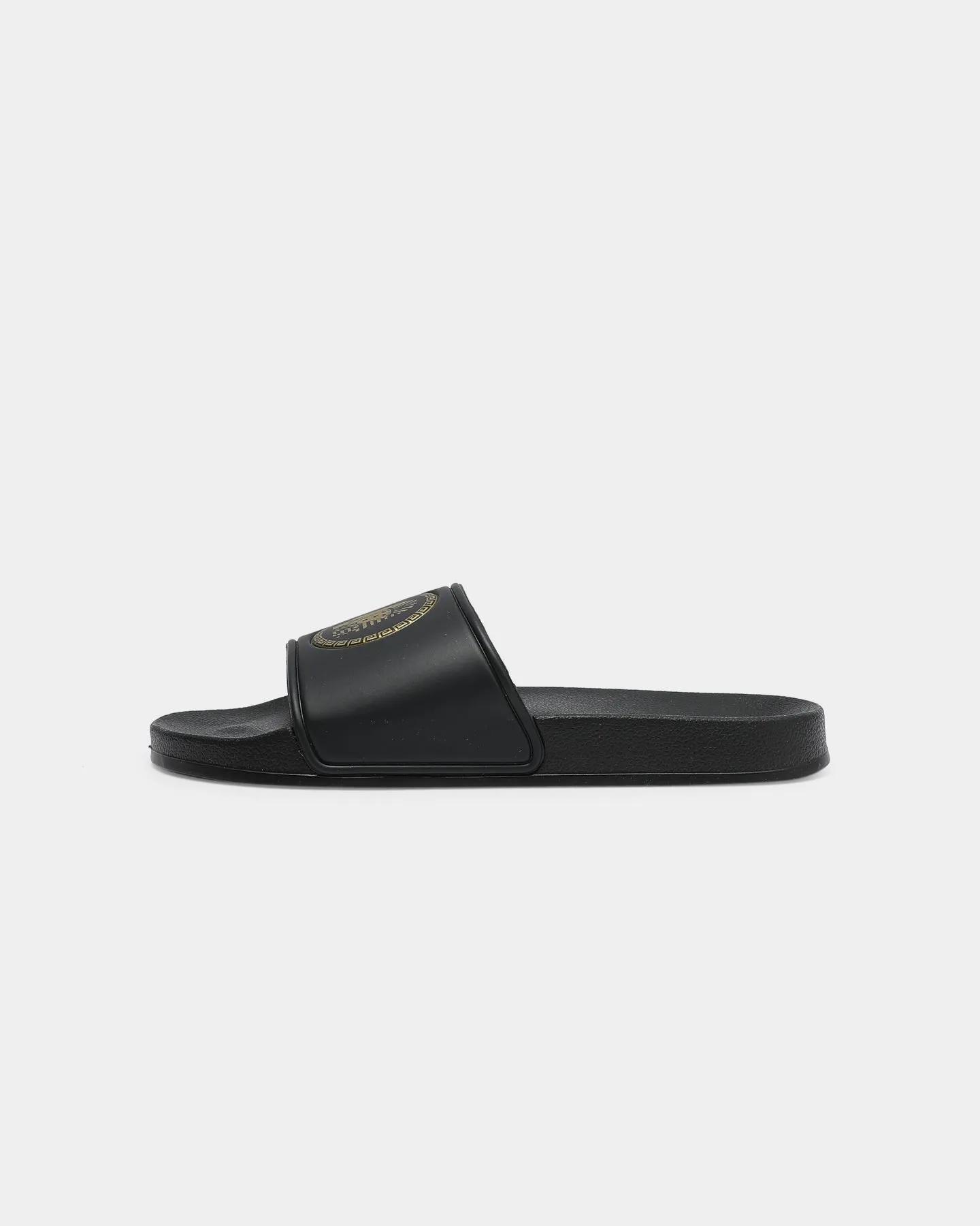 Last Kings Pharaoh Slide Black/Gold Cushioned Meadow Glow