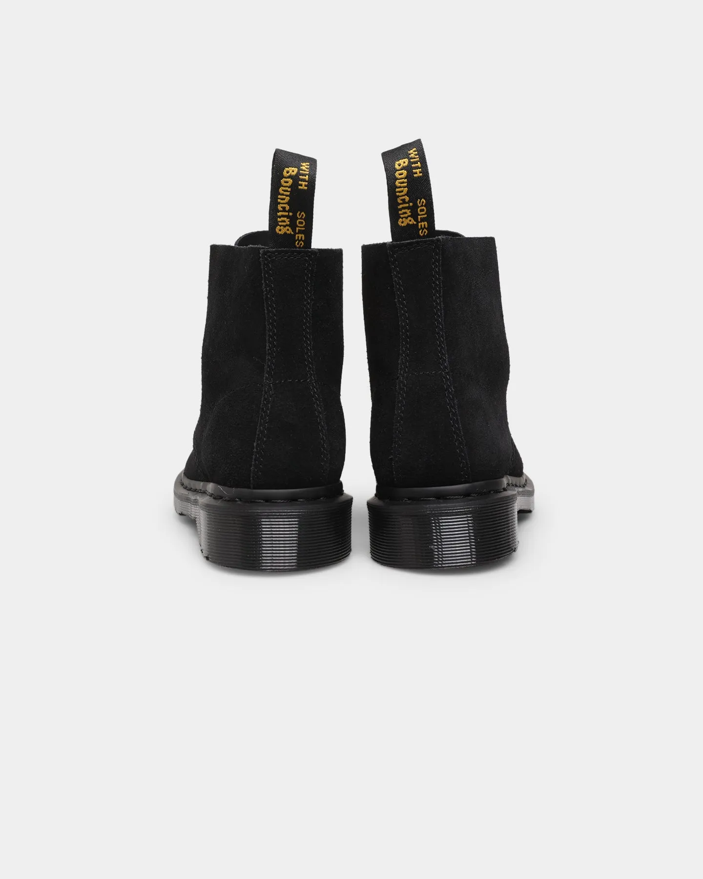 Good Traction Toe box Dr. Martens 101 Mono 6 Eye Boot Black E.H.Suede
