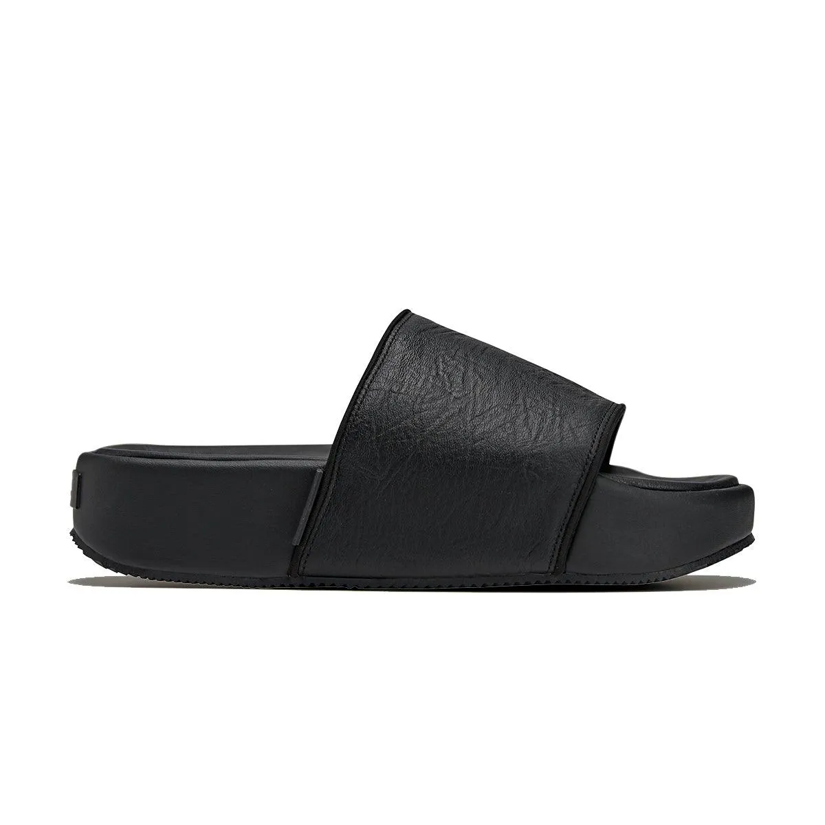 professional-grade Leather Slides 'Black'