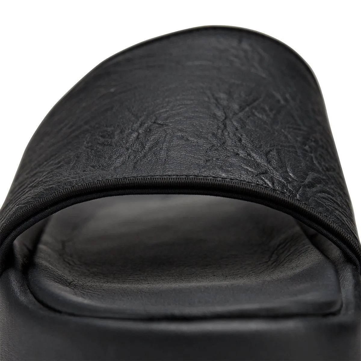 Refined Look Leather Slides 'Black'