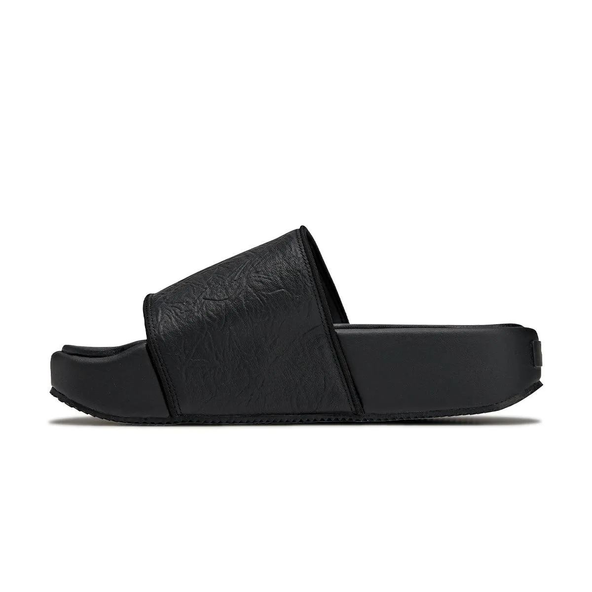 Active Spring Jump Leather Slides 'Black'