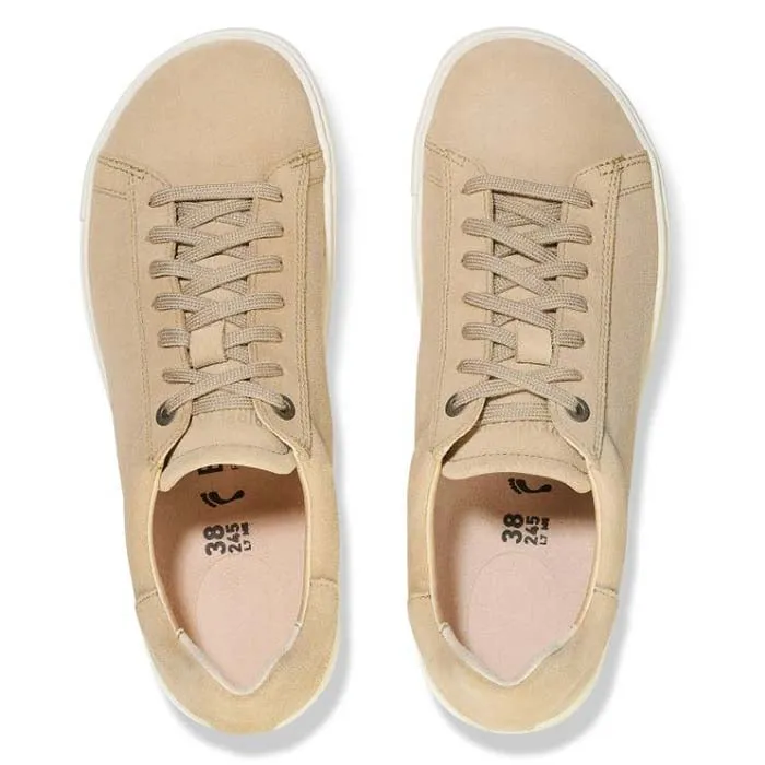 Clean Movement Womens Birkenstock Bend Suede Narrow in Sandcastle