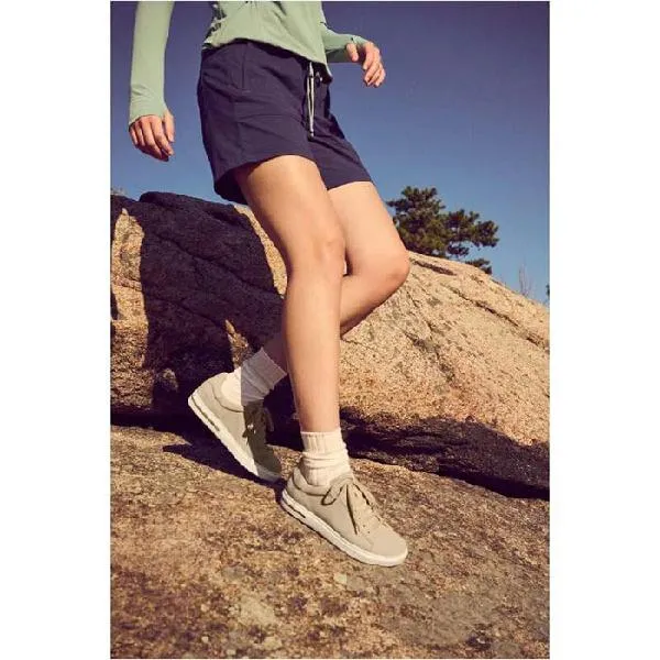 Womens Birkenstock Bend Suede Narrow in Sandcastle Synthetic Upper Walking Gear