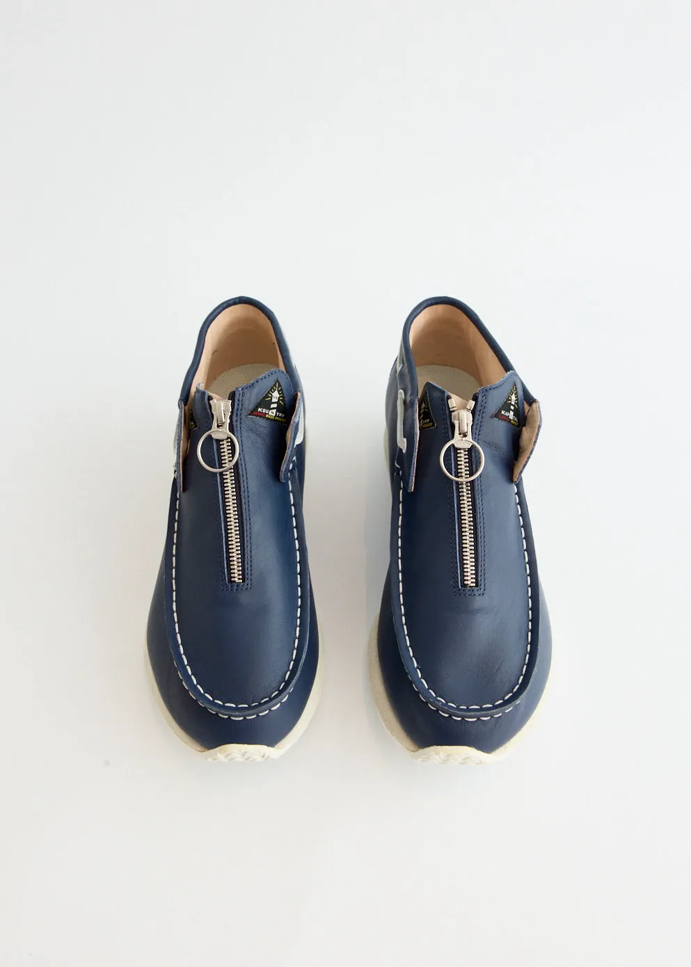 Leather Zip Deck Sneakers safest windy