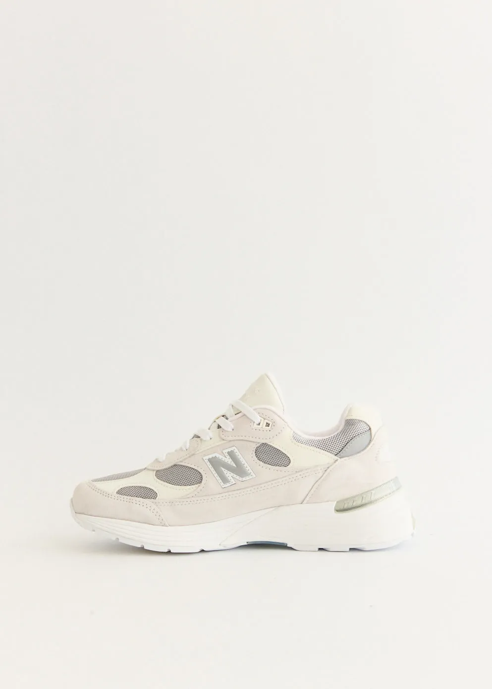 Made in USA 992 'White Reflection' Sneakers Retro-inspired silhouette adults - specific functions