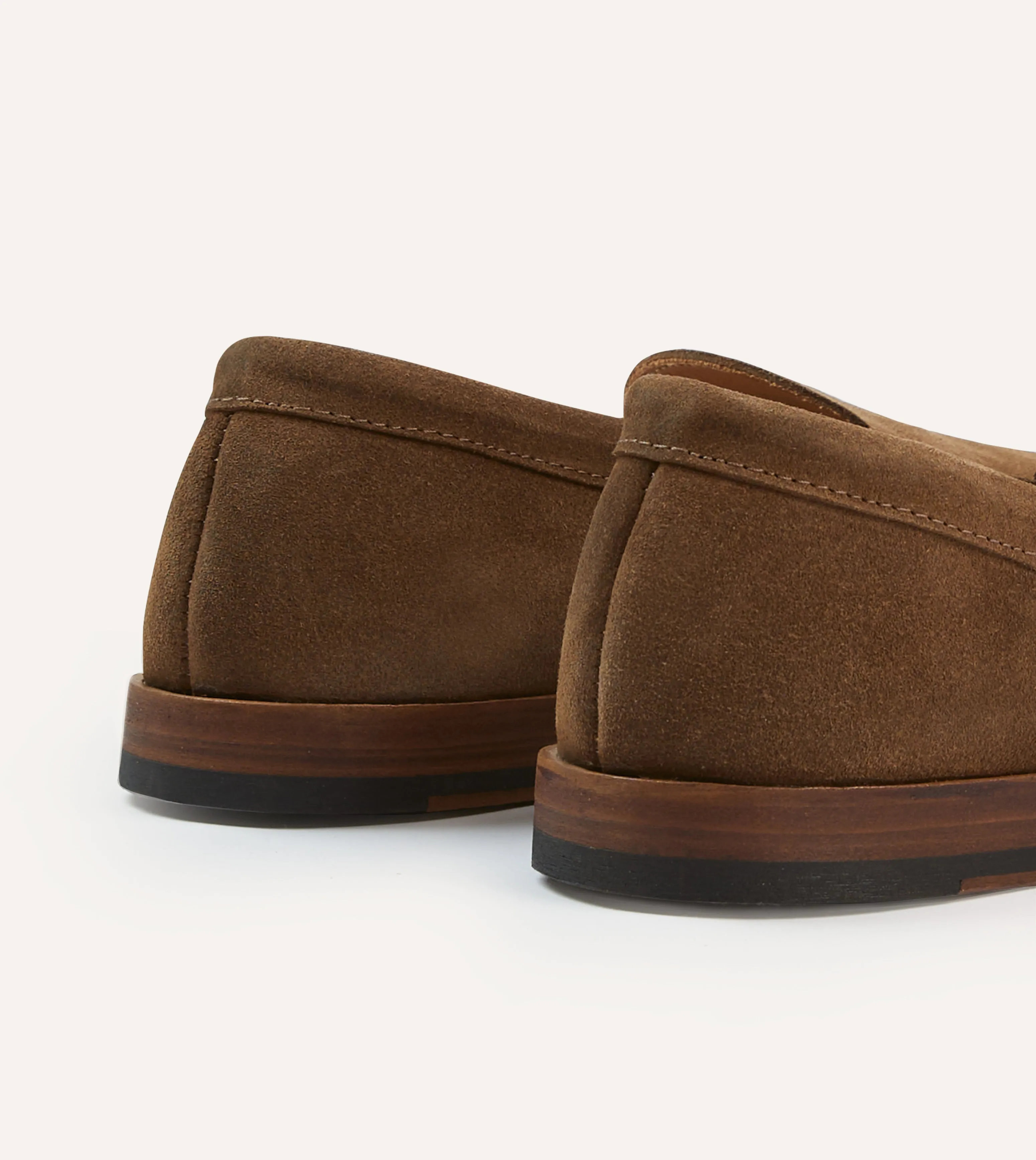 Light Brown Suede Henri Summer Loafer Long Use