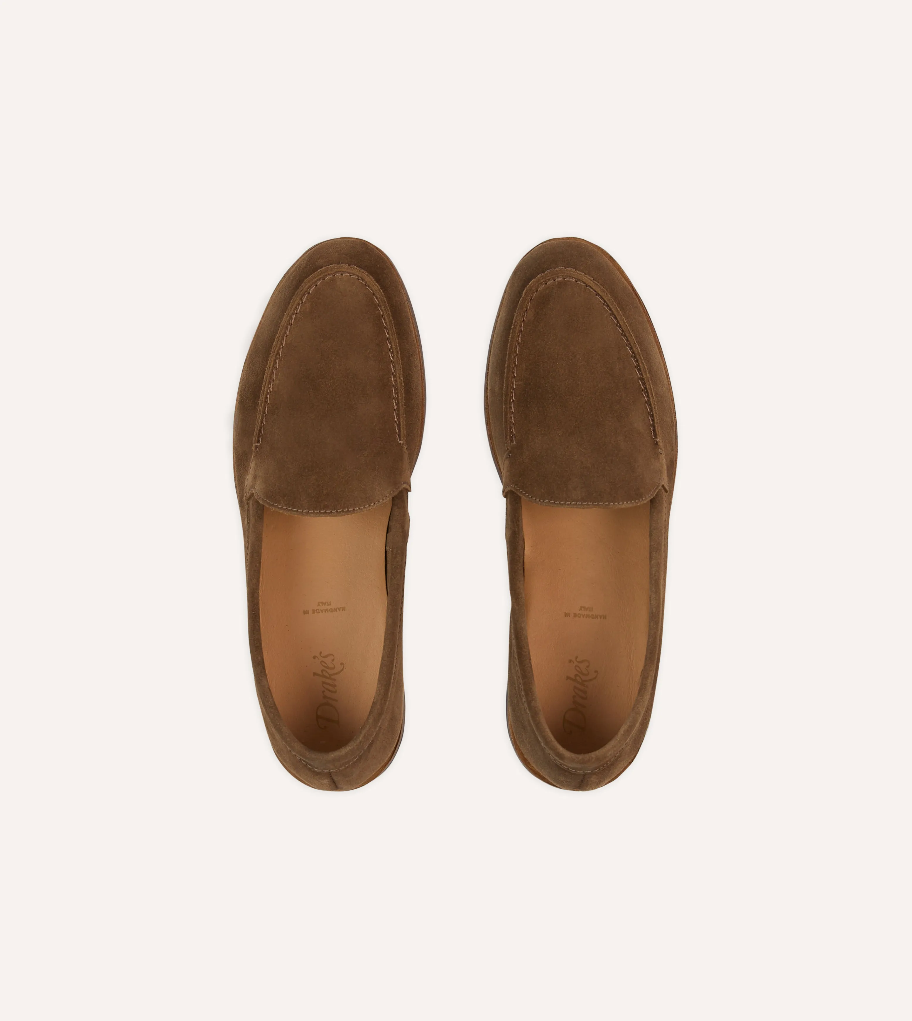 Hand Work Light Brown Suede Henri Summer Loafer