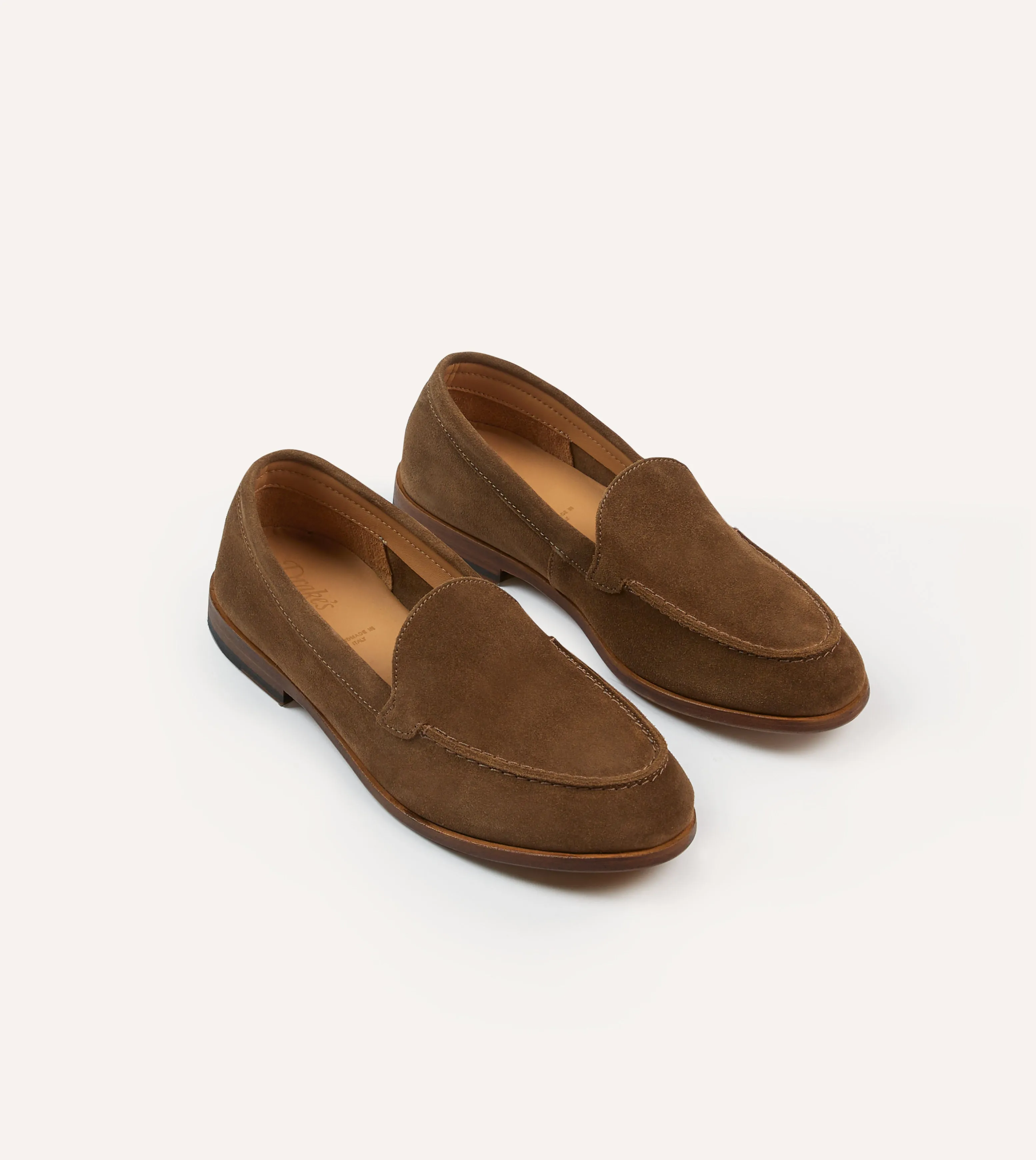 Urban Cool Fashionable Look Light Brown Suede Henri Summer Loafer