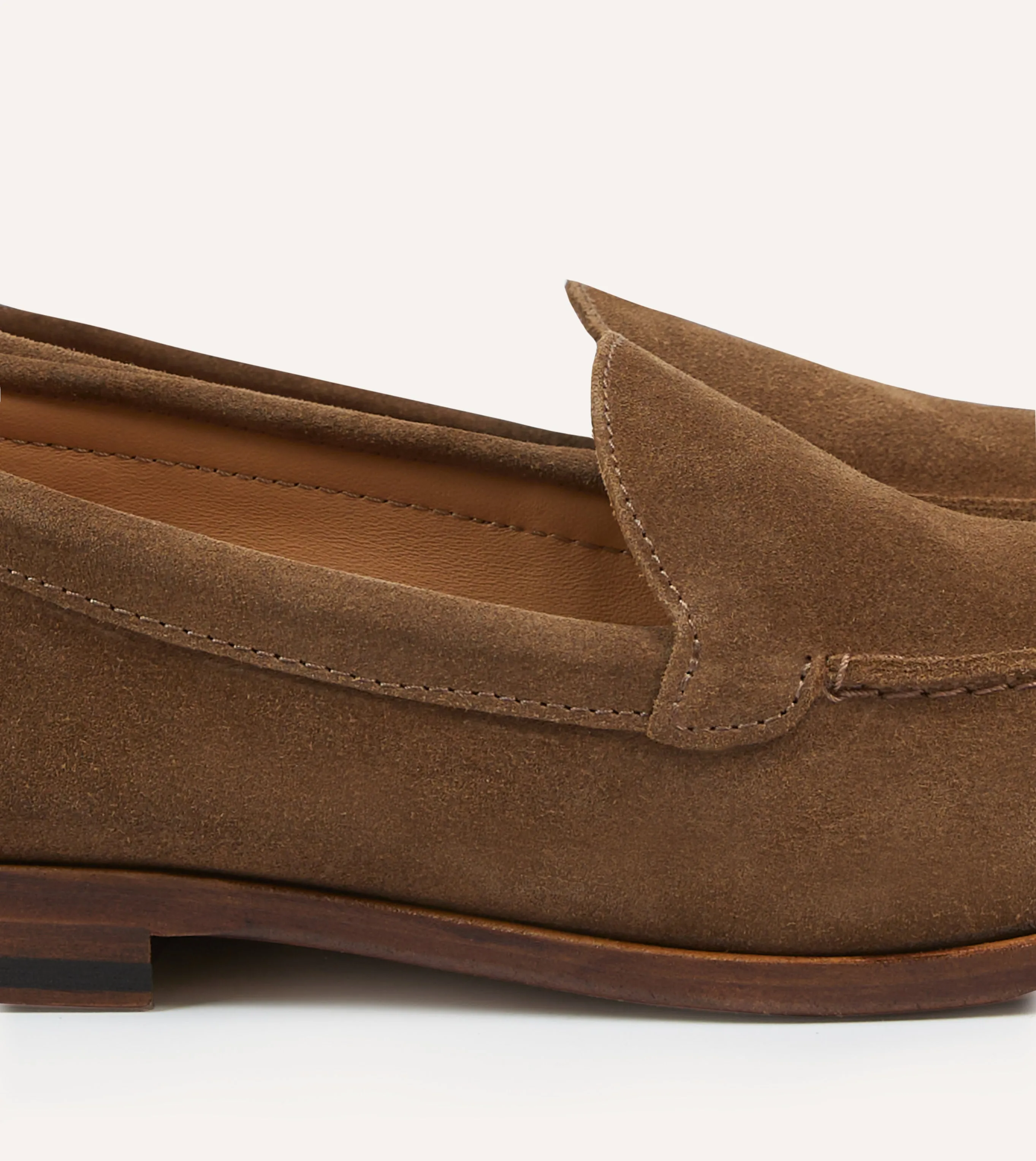 Light Brown Suede Henri Summer Loafer Water Block