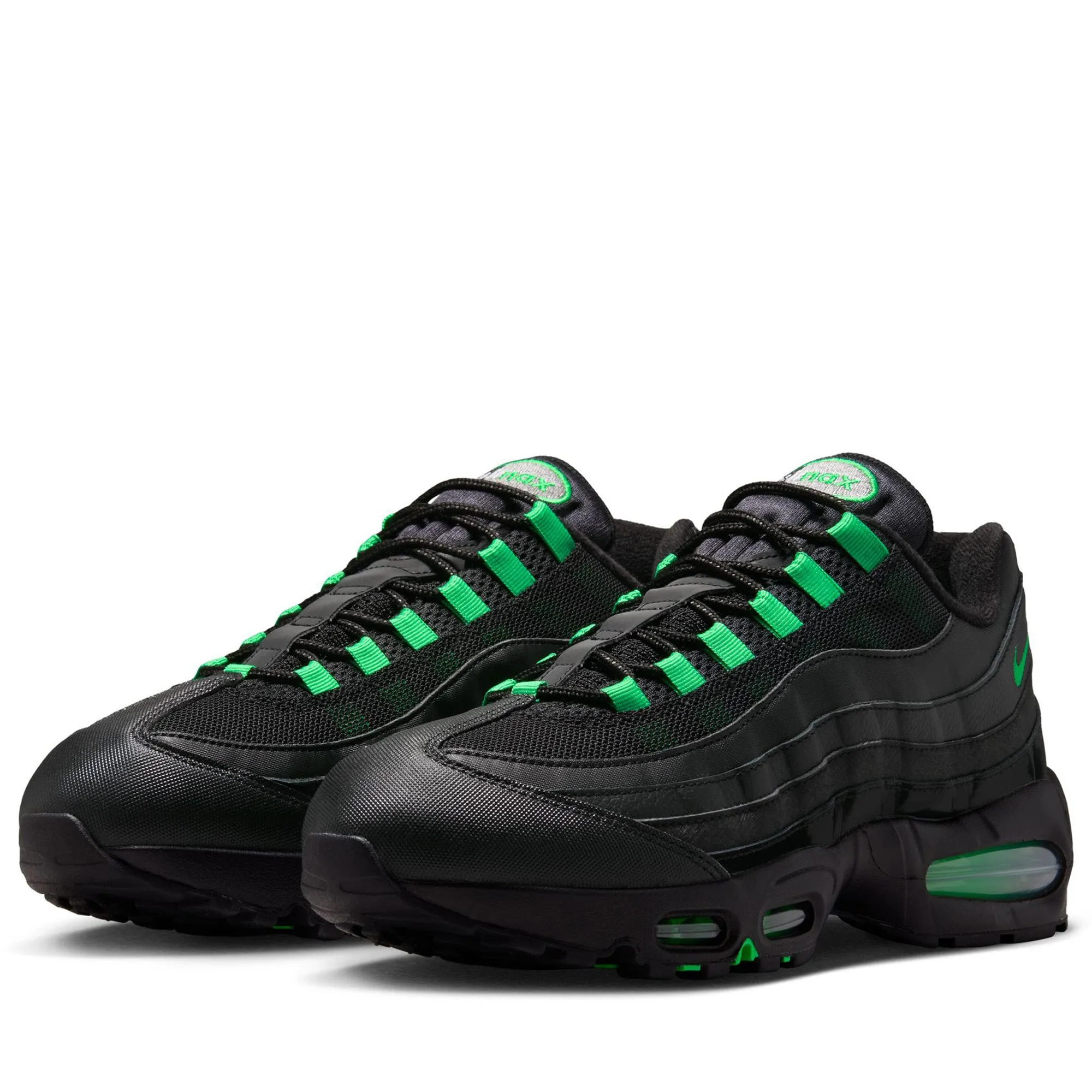 Unstructured Look Nike Air Max 95 OG - Black/Green Shock