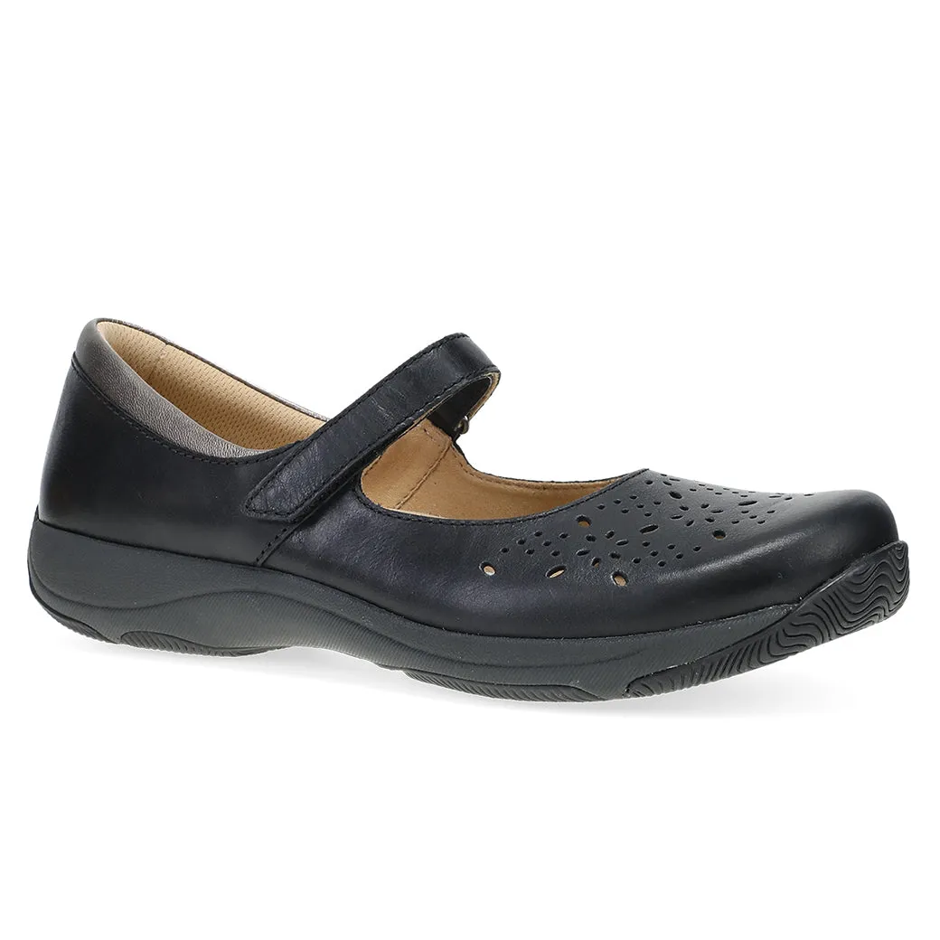 Womens Dansko Stacy in Black Daily Moves