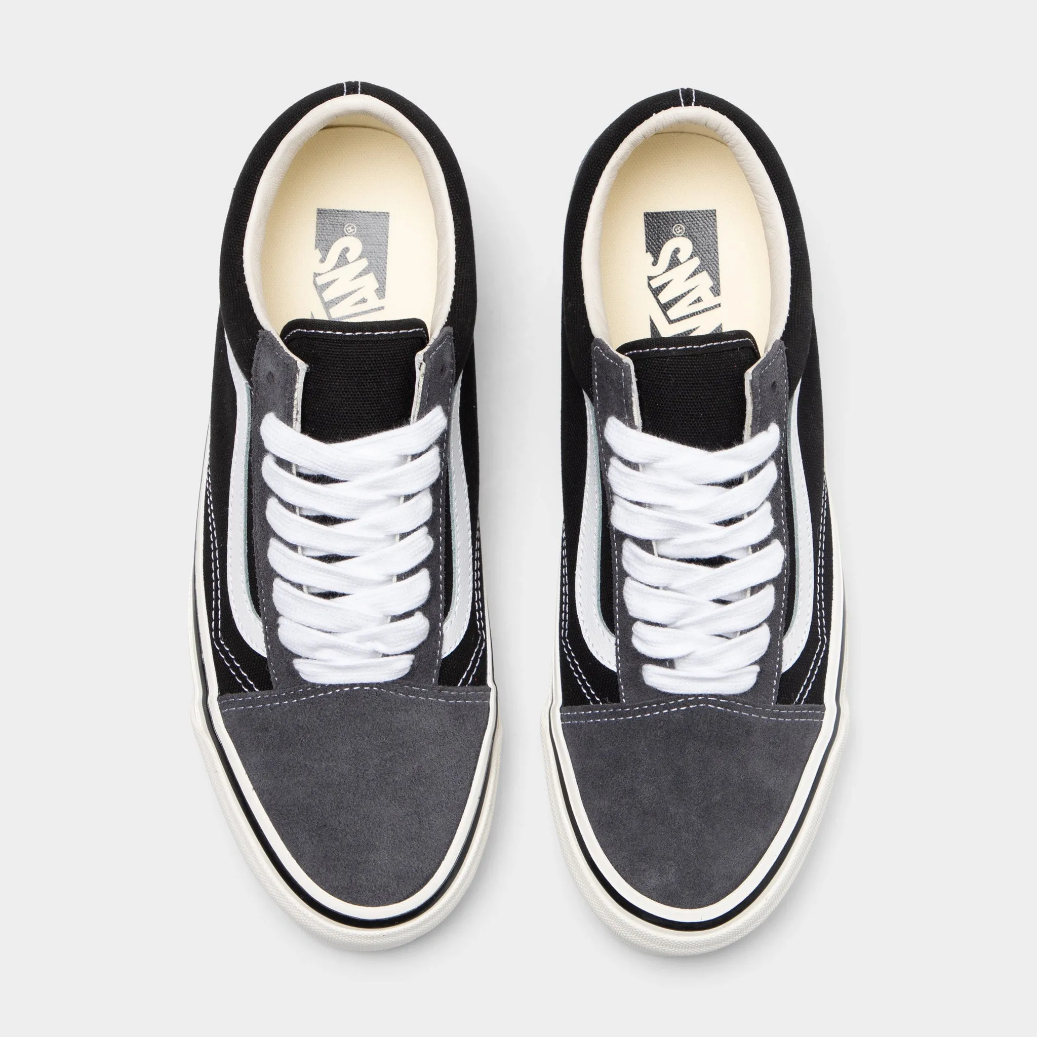 Vans LX Old Skool Suede Gray / Black Strong Stitching
