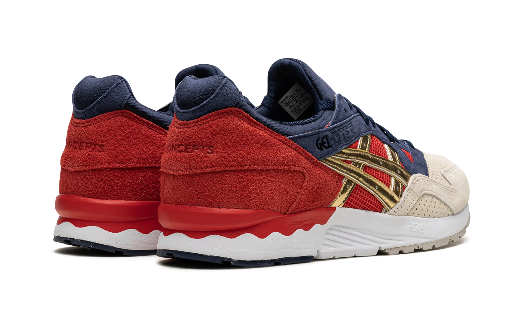 Gel Lyte 5 "Concepts - Libertea" running on an outdoor track shoes Sports Style