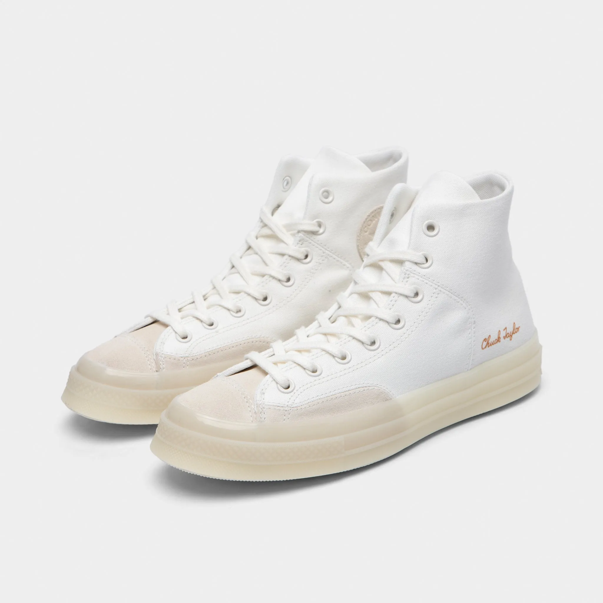 Trendy Fit Flat footbed Converse Chuck 70 Marquis Hi Vintage White / Natural Ivory - Egret