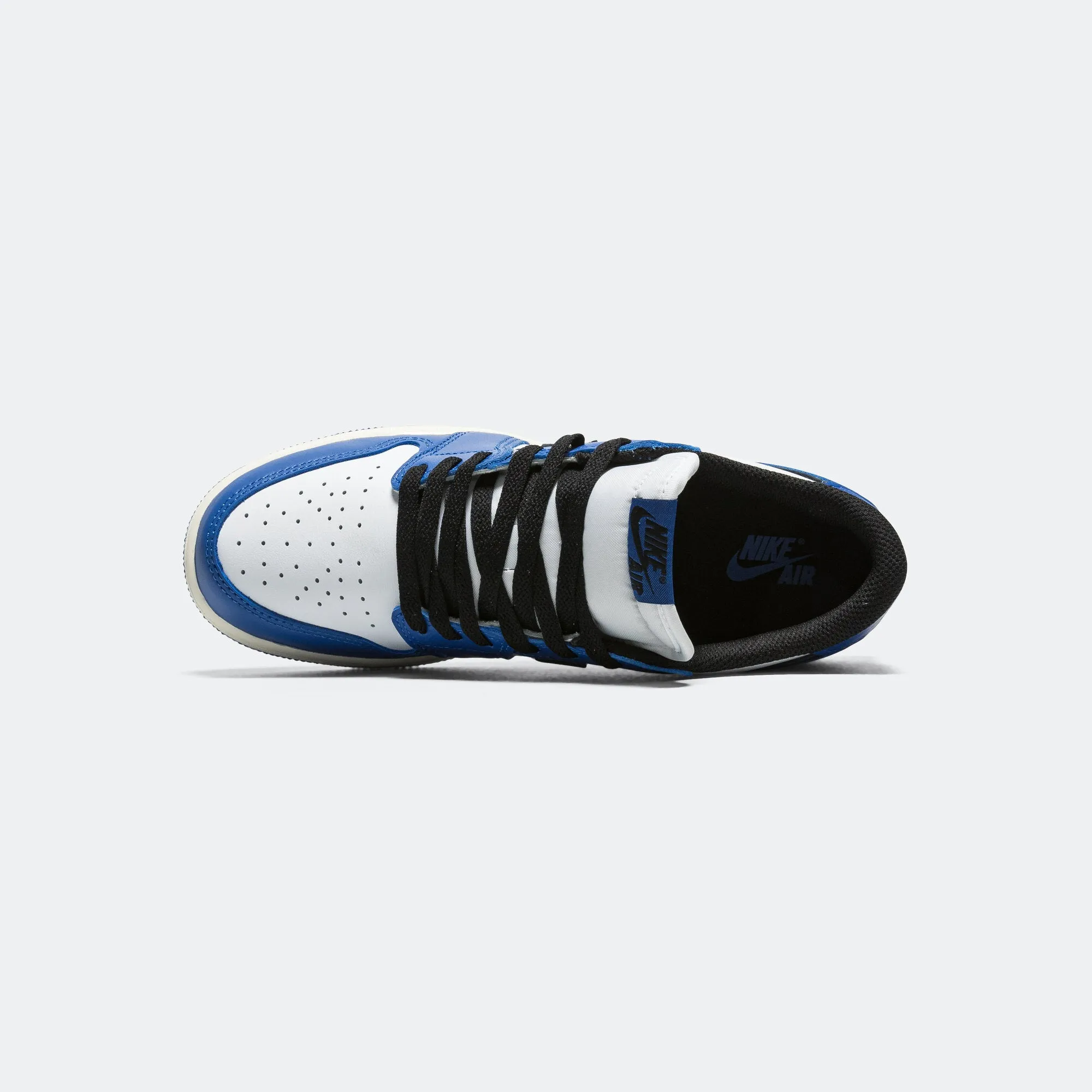 Sleek lines Air Jordan 1 Low OG (GS) - White/Black-Game Royal-Sail
