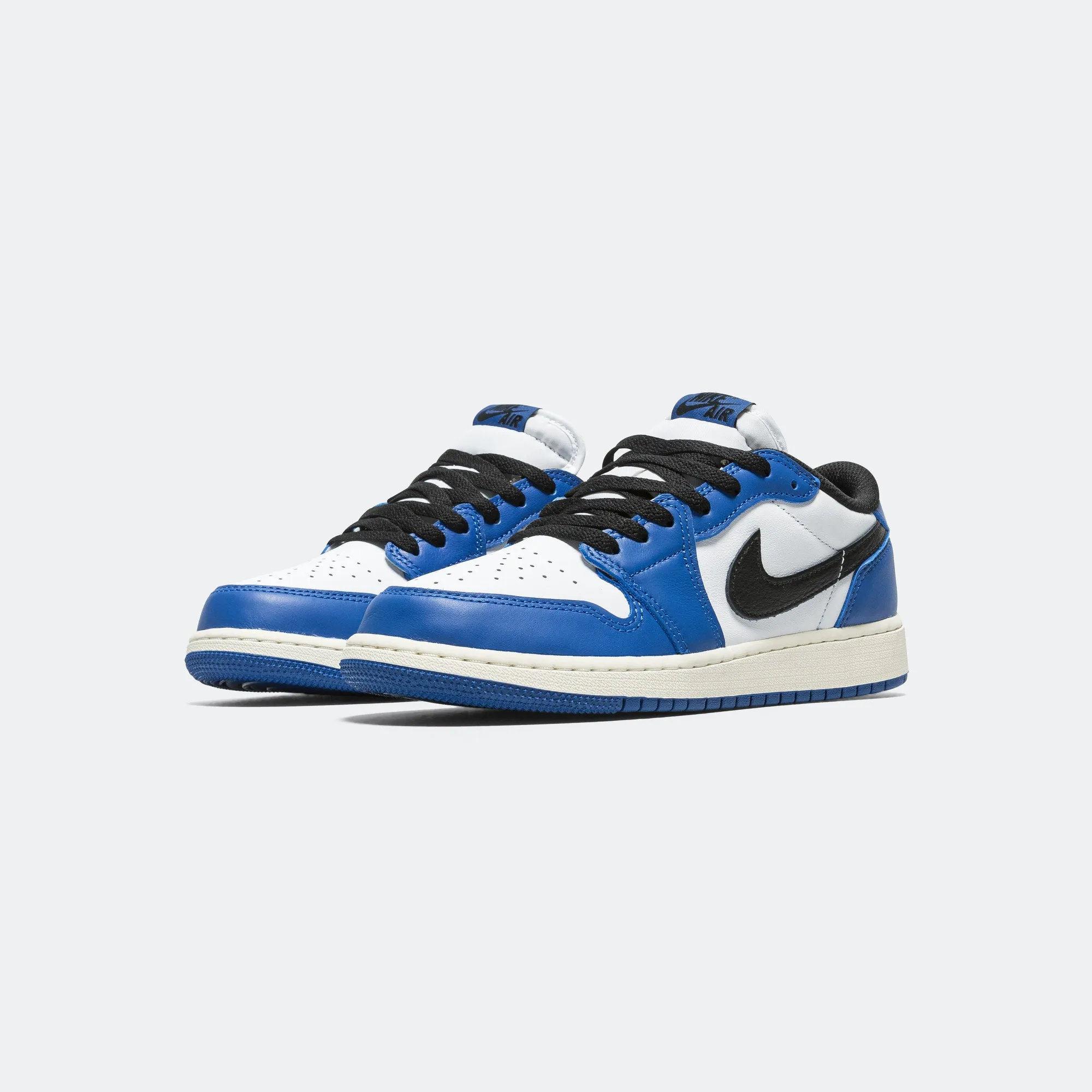 Air Jordan 1 Low OG (GS) - White/Black-Game Royal-Sail All-Purpose Style