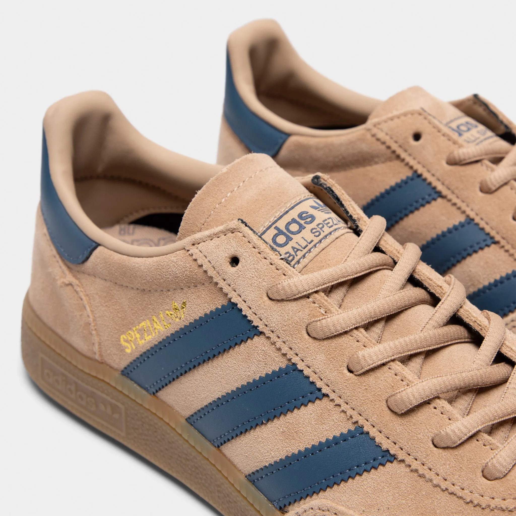 adidas Originals Handball Spezial Warm Sandstorm / Blue Wedge Sole Spring Sole