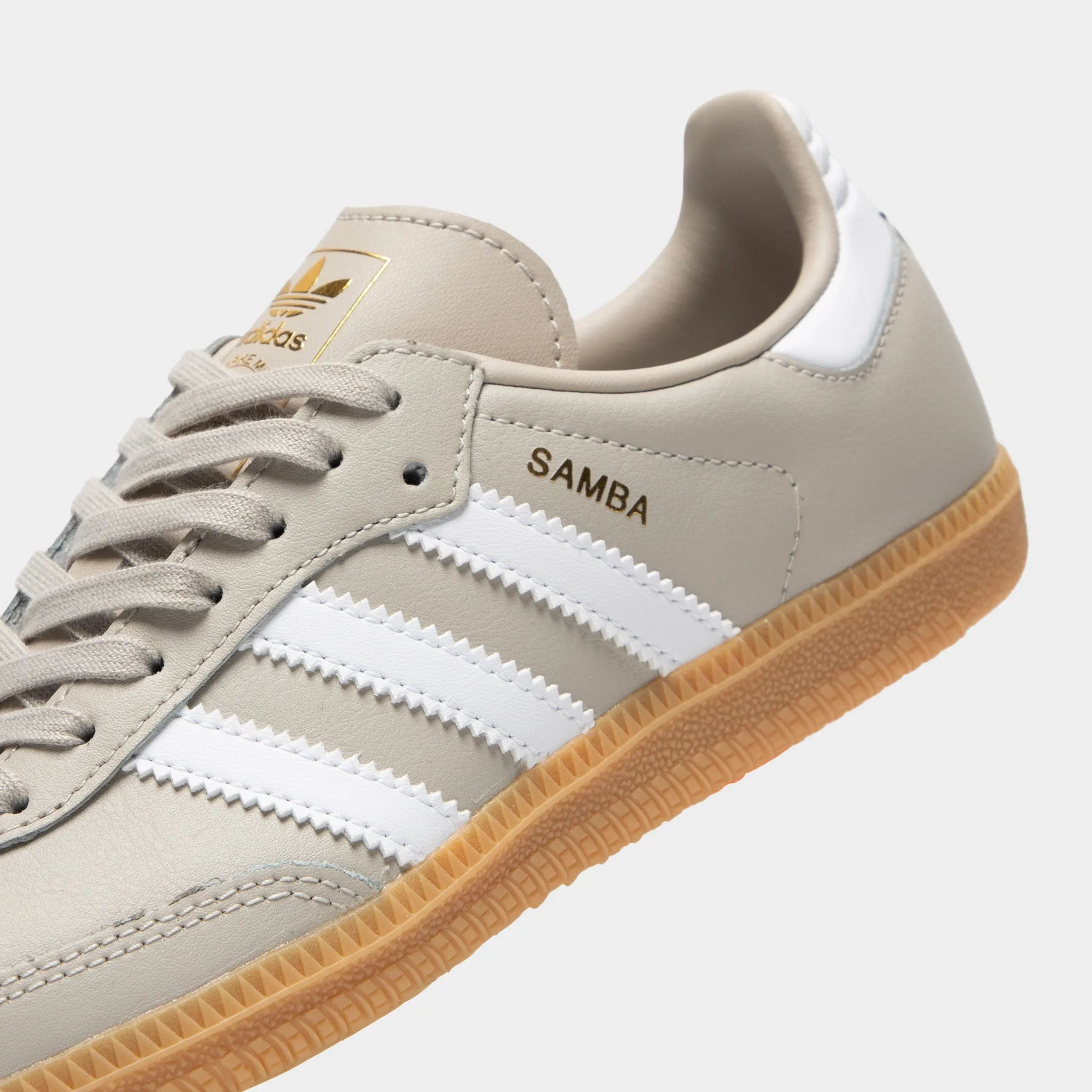 adidas Juniors' Samba OG Wonder Alumina / White - Gum Stable Walk Walking Vibe