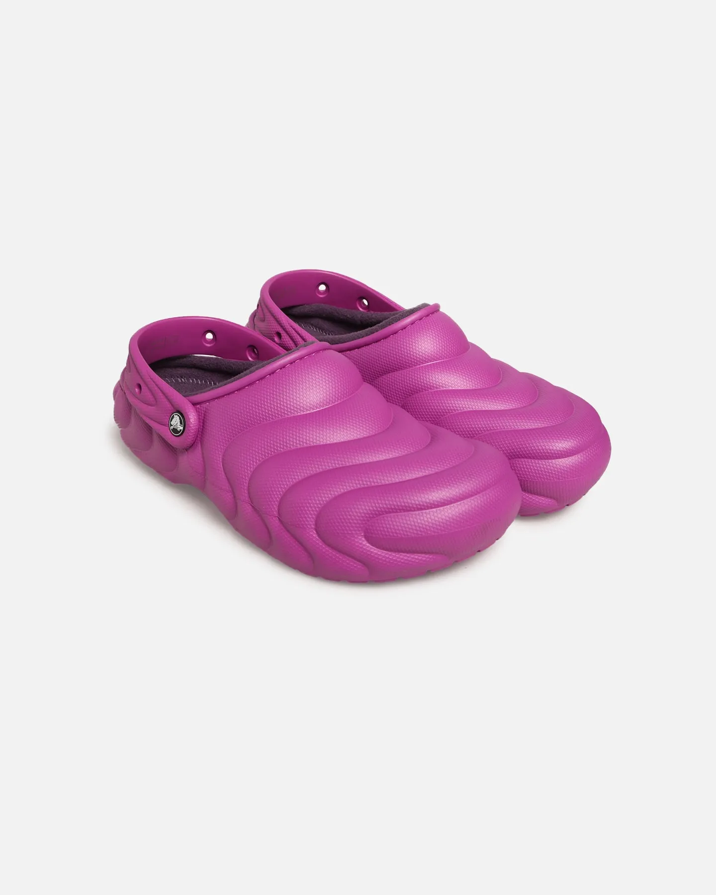 Crocs Classic Lined Over Puff Clog Purple Spring Bloom