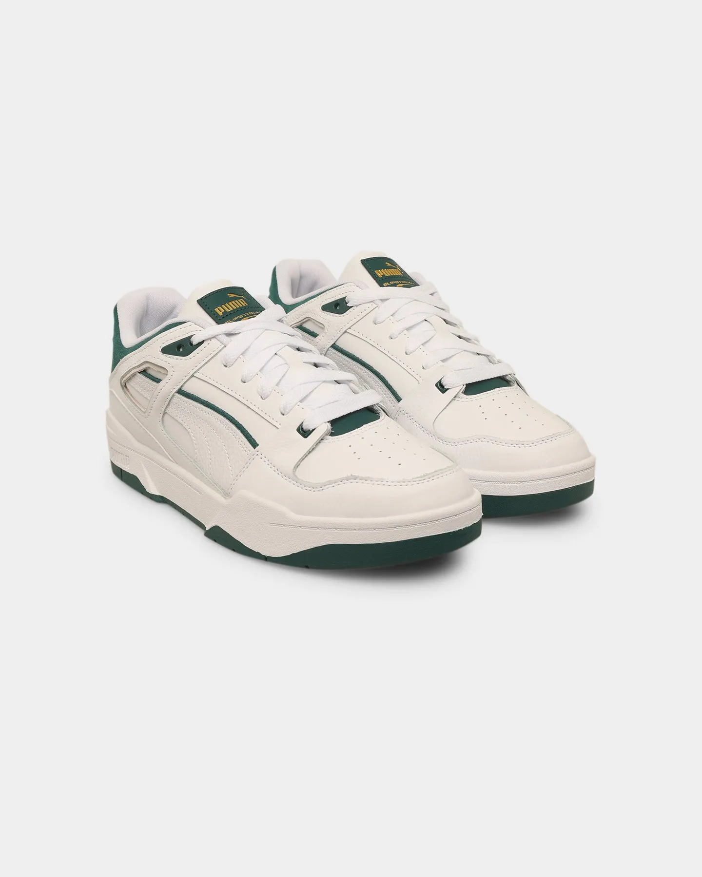 Puma Slipstream White/Green Autumn Cool Celebrity Vibe
