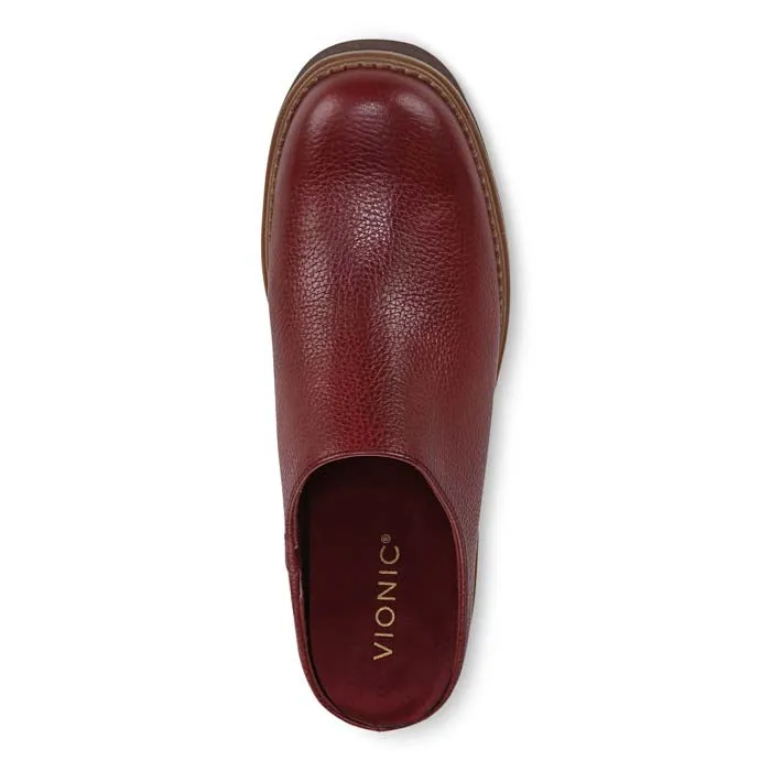 Womens Vionic Fairfax in Syrah Breathable Build Bare Feel
