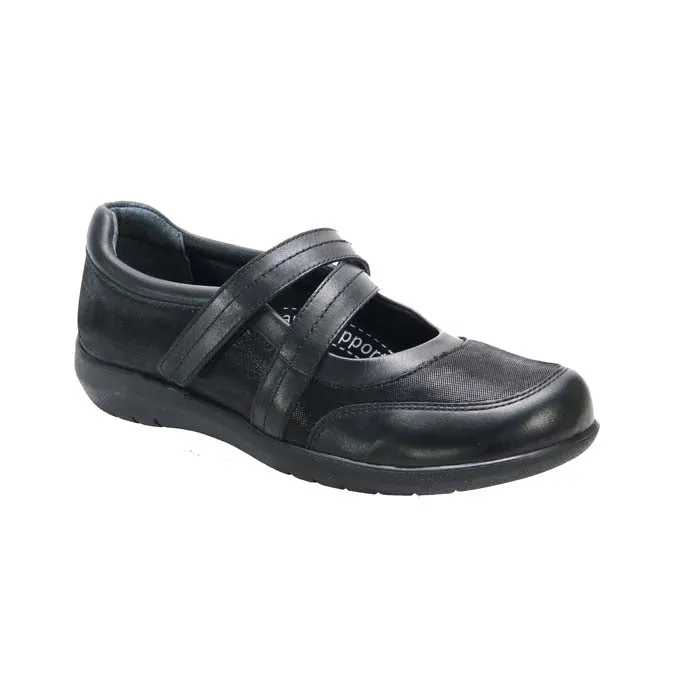 Womens David Tate Gentle in Black Sporty Style