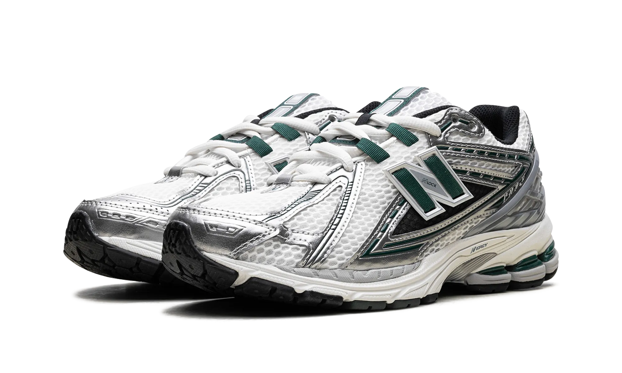 1906R "Silver Metallic Nightwatch Green" low - top style