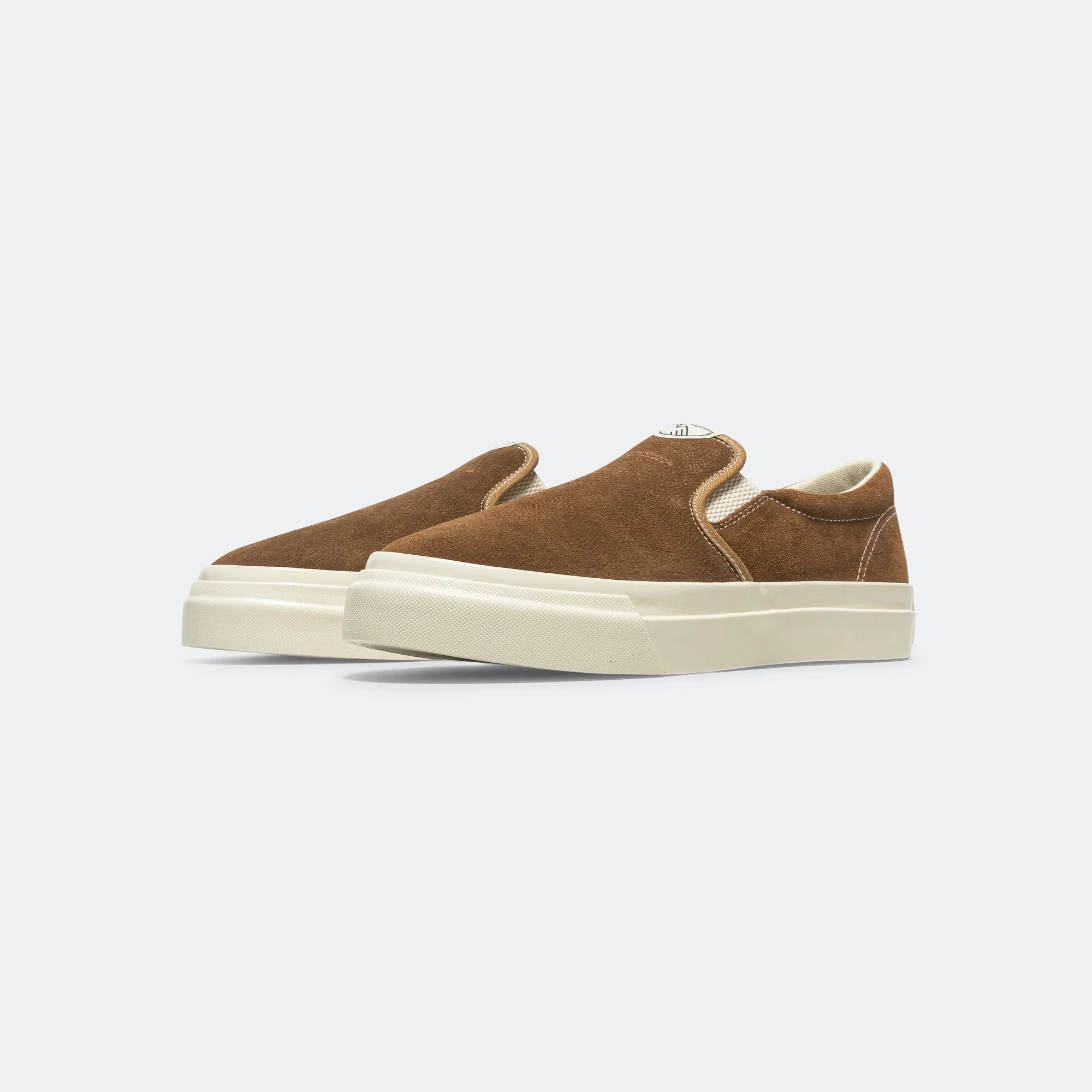 Grip Enhancing Pattern Thickened Collar Lister Raw Suede - Brown