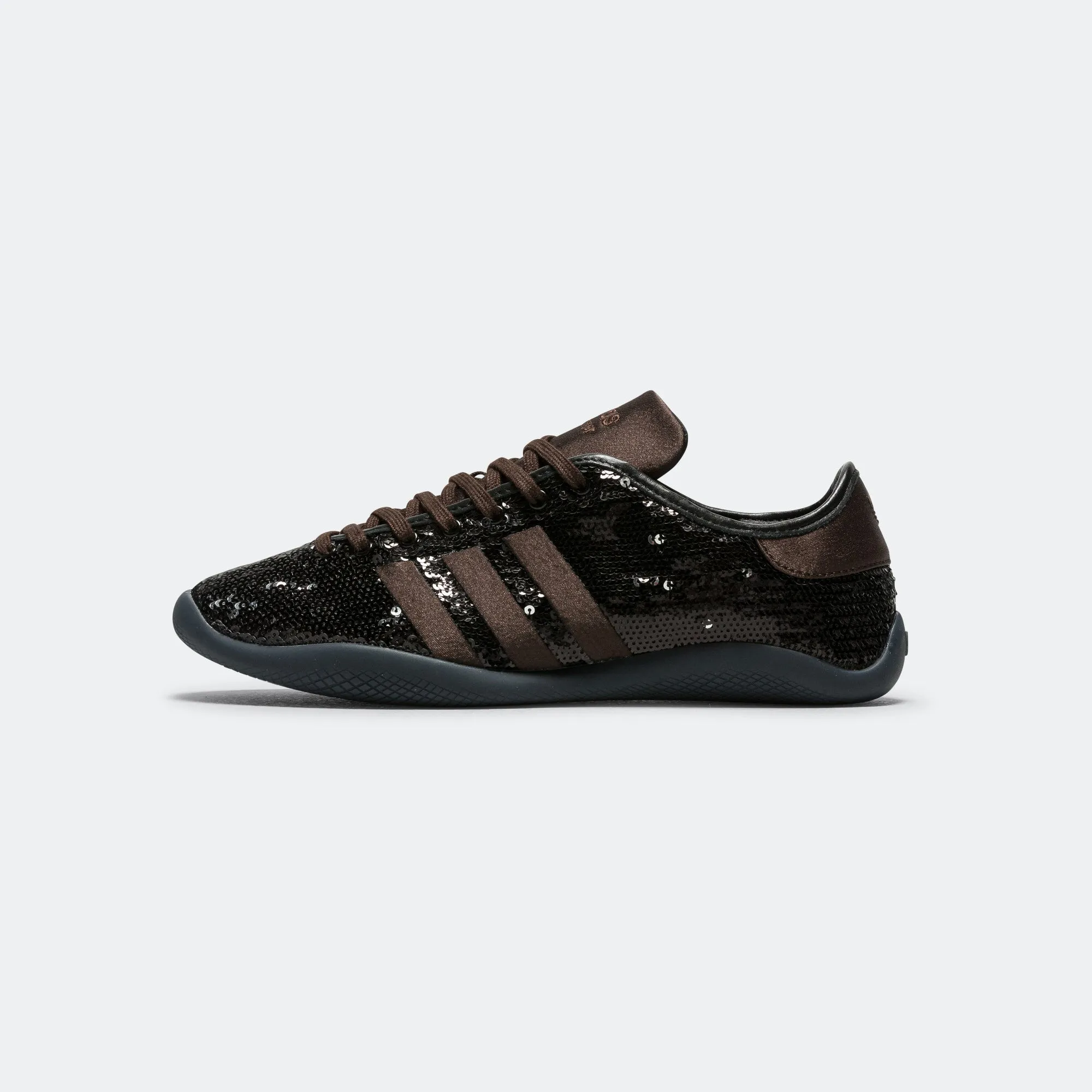 Multi Density Foam Layering Foot Style Lo Pro Sequin x Wales Bonner - Core Black/Silver Metallic-Dark Brown