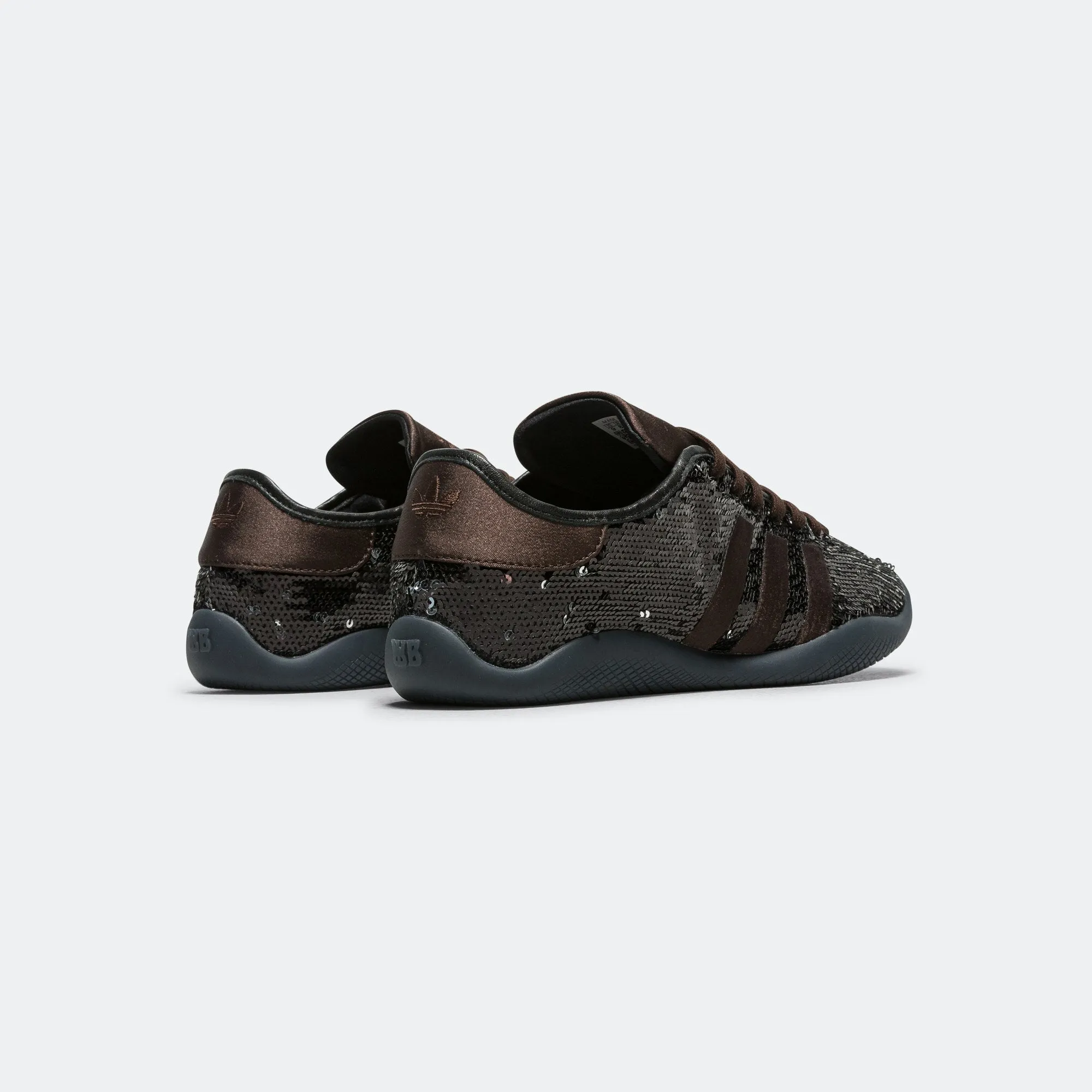 Abrasion Protection Cool Running Lo Pro Sequin x Wales Bonner - Core Black/Silver Metallic-Dark Brown