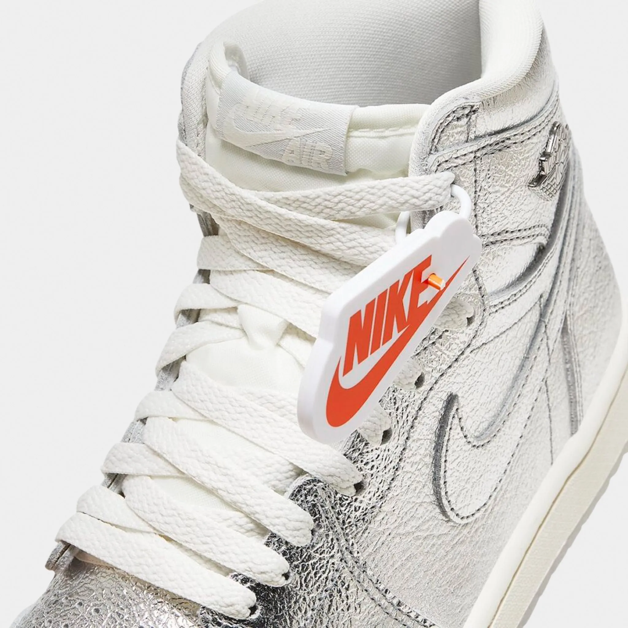 Daily Favorite Eco Wear Jordan Women's 1 Retro Hi OG Metallic Silver